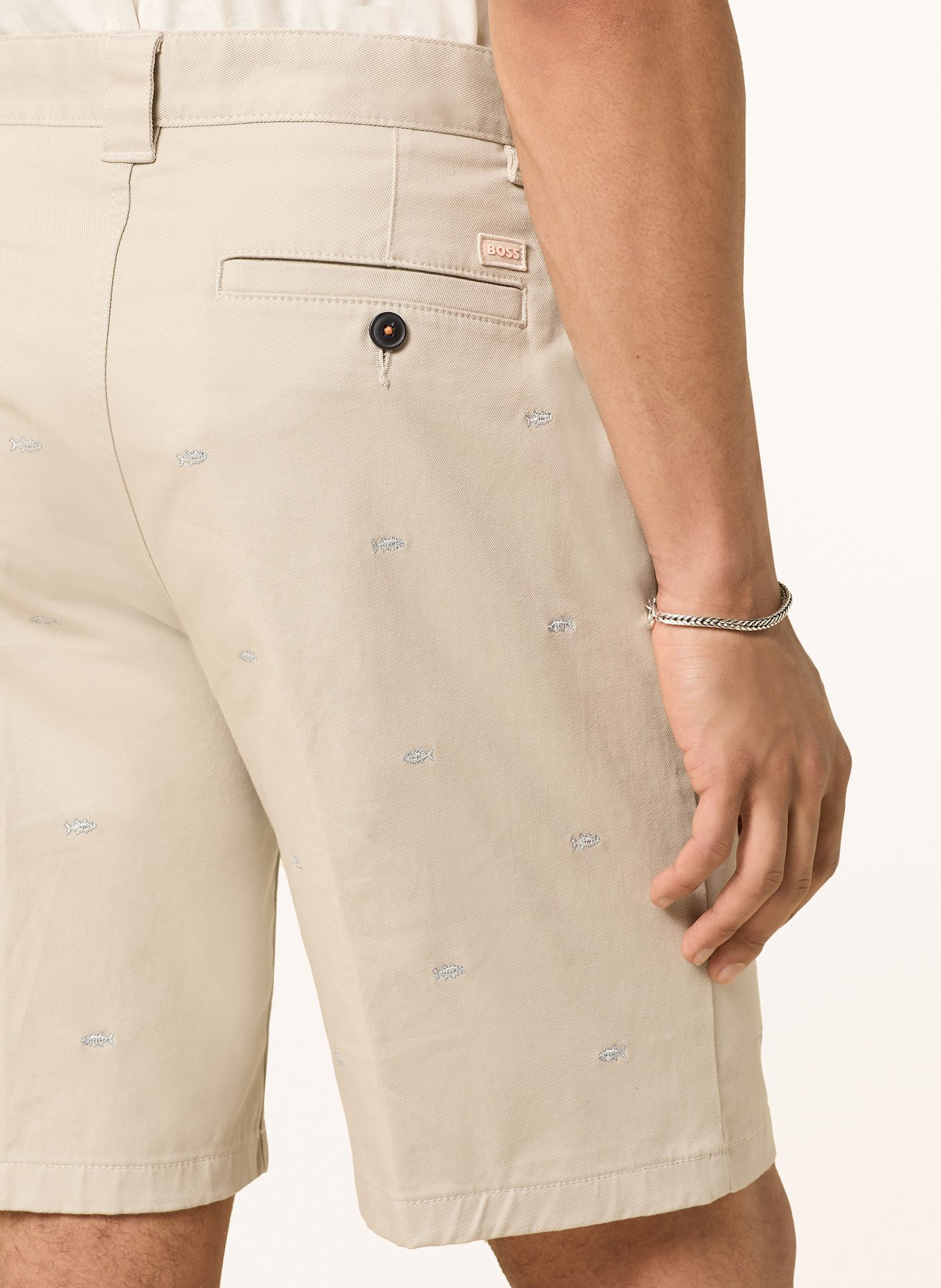 BOSS Chinoshorts Straight Fit: BEIGE