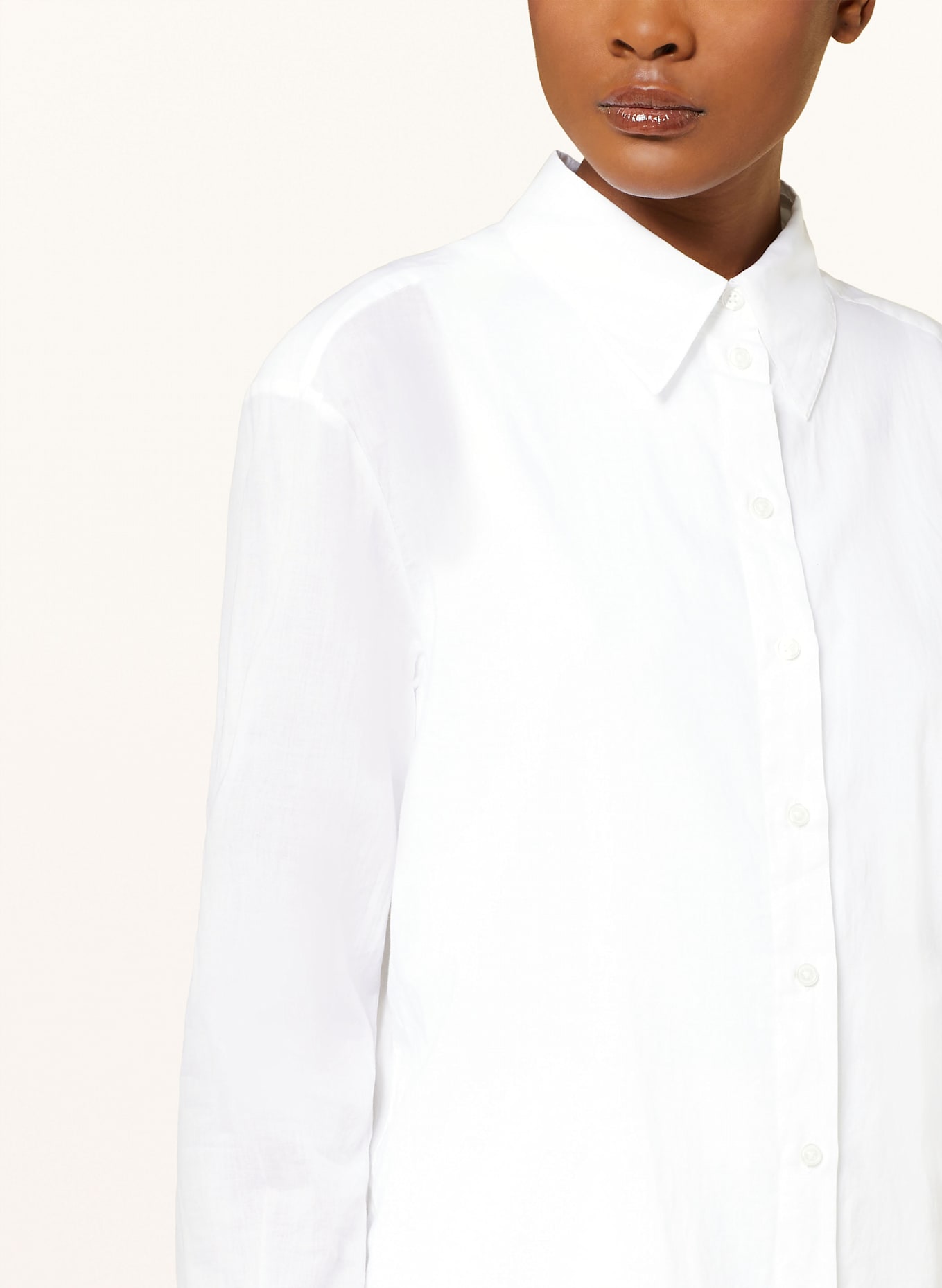 BOSS Hemdbluse BETULLA: WEISS