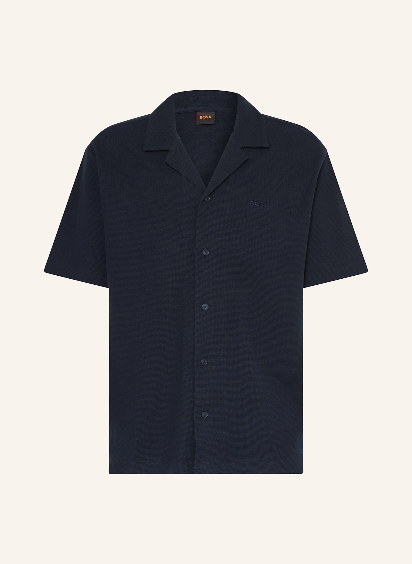 BOSS Resorthemd Comfort Fit: DUNKELBLAU