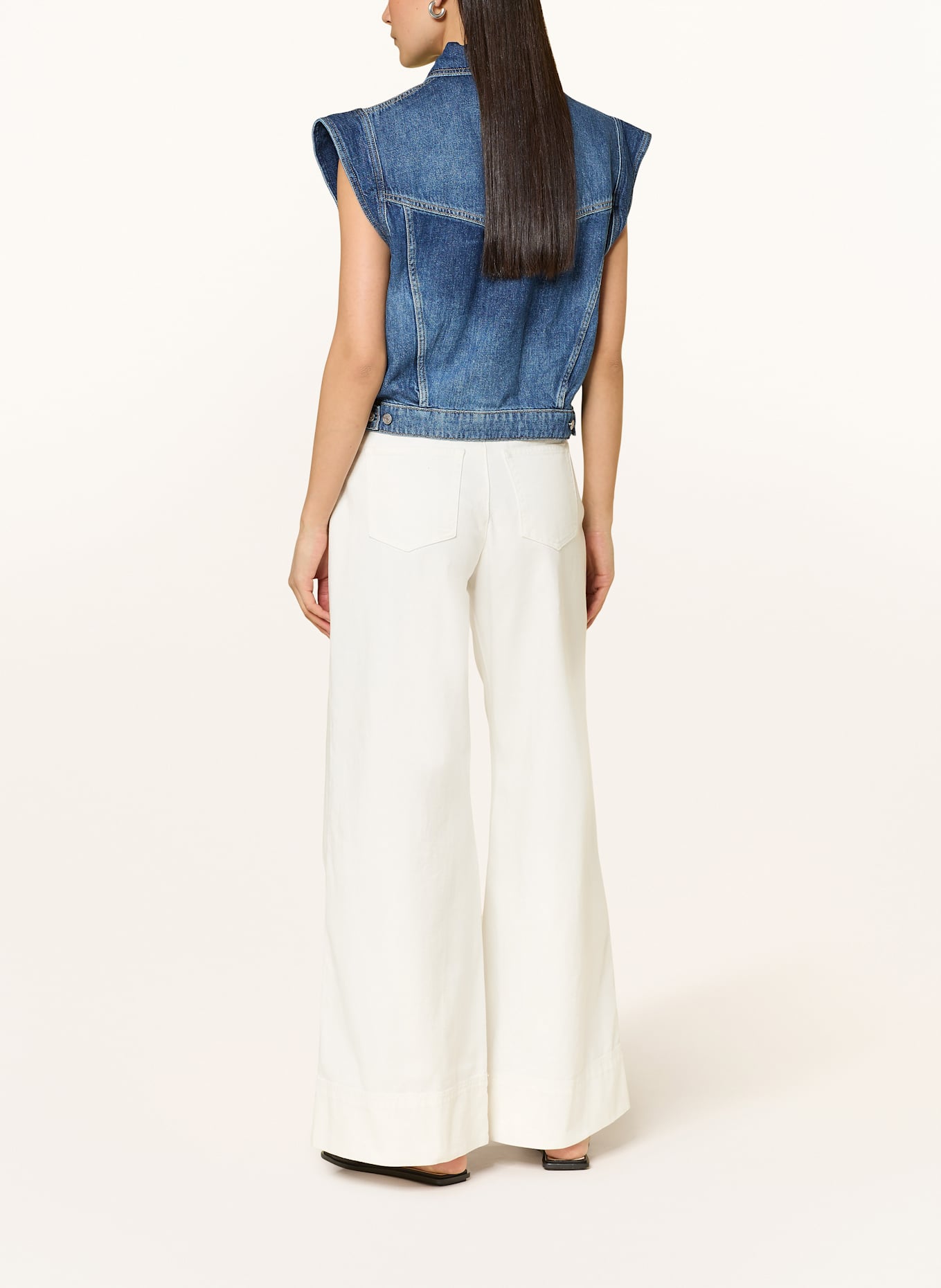 BOSS Denim vest: DARK BLUE