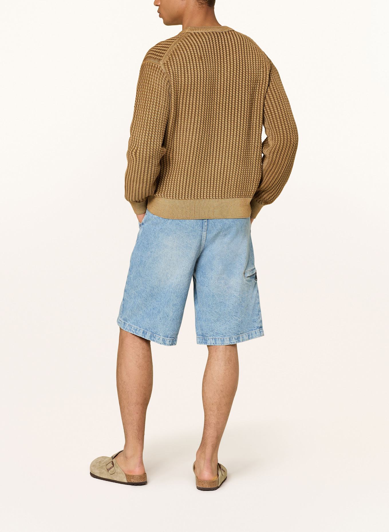 BOSS Pullover AGOLAN: HELLBRAUN