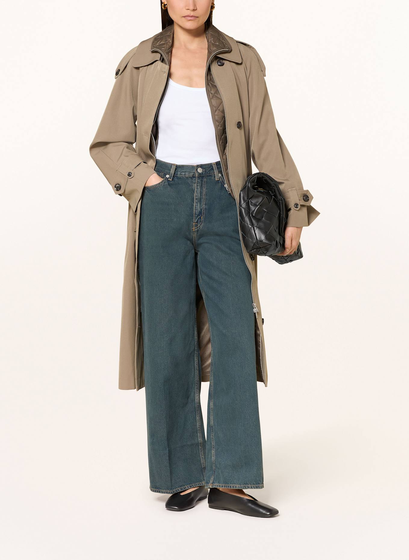 COS Wide Leg Jeans: 013 Blue Medium Dusty