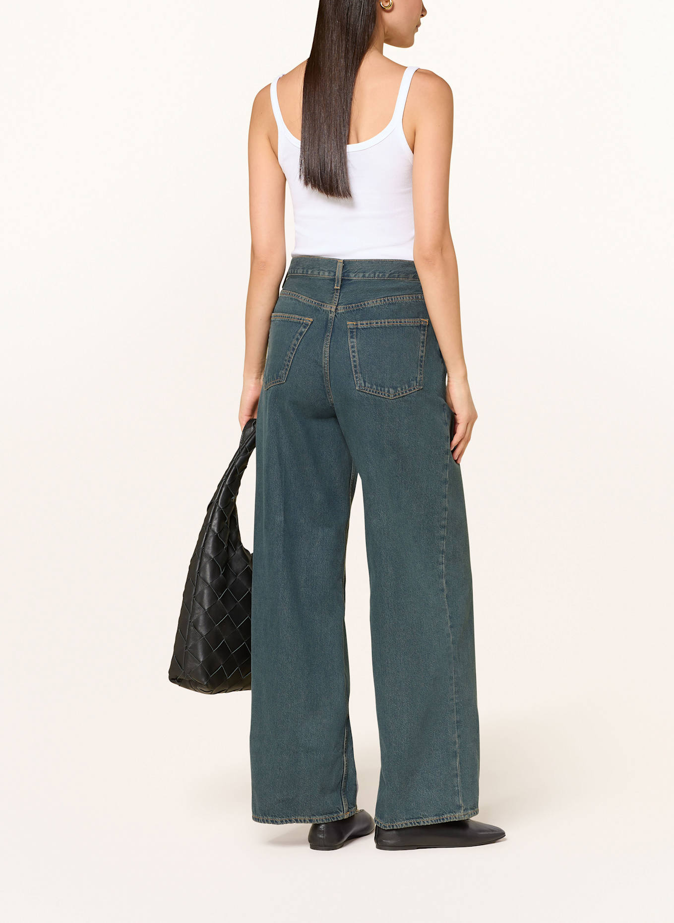COS Wide Leg Jeans: 013 Blue Medium Dusty