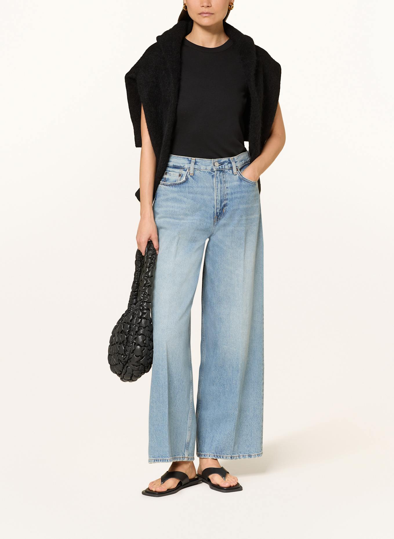 COS Wide Leg Jeans: 012 Blue dusty light