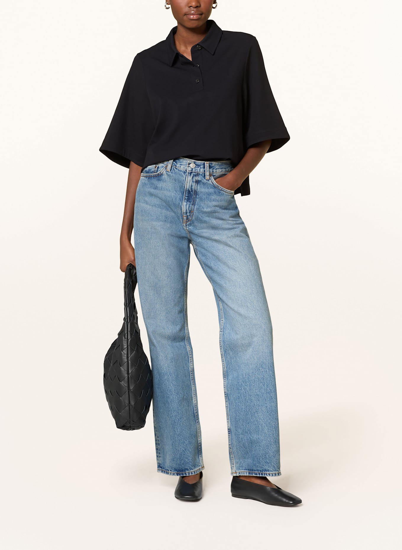 COS Straight Jeans: 010 Blue Medium Dusty