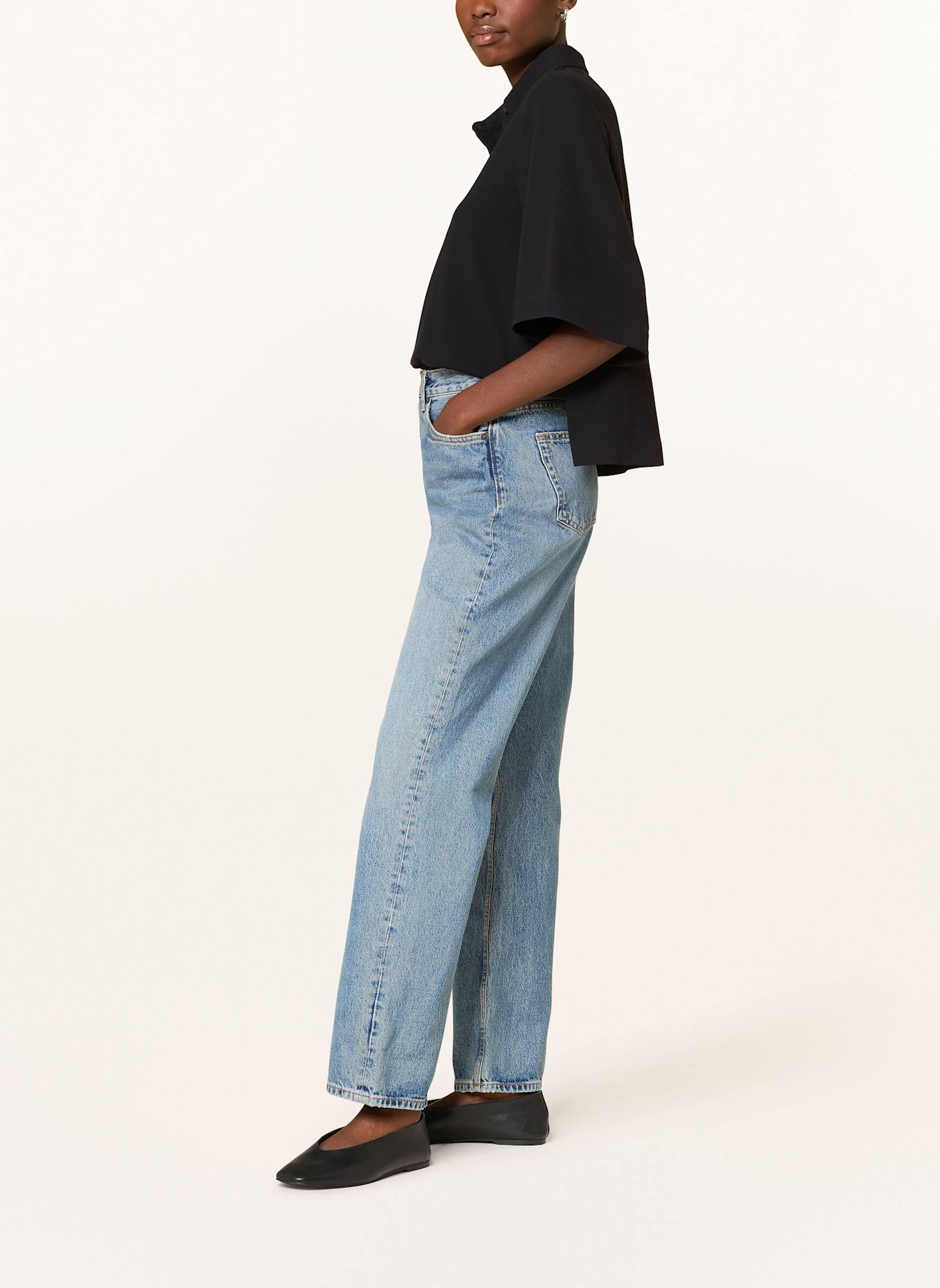COS Straight Jeans: 010 Blue Medium Dusty