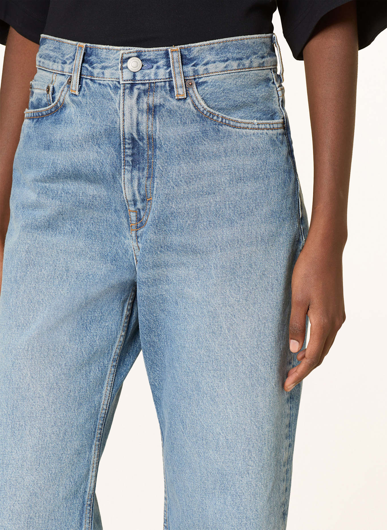 COS Straight Jeans: 010 Blue Medium Dusty