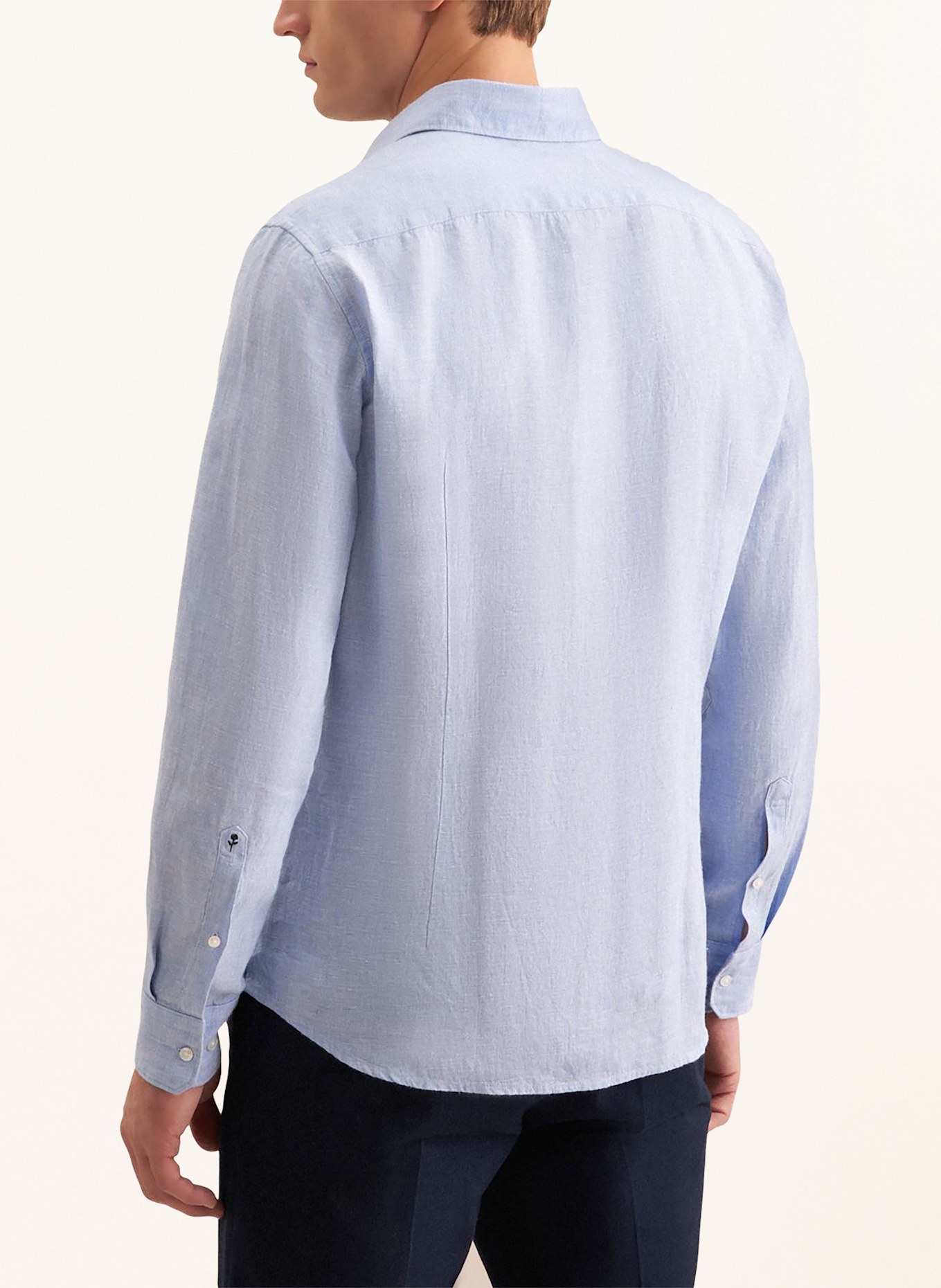 seidensticker Linen shirt slim fit: LIGHT BLUE