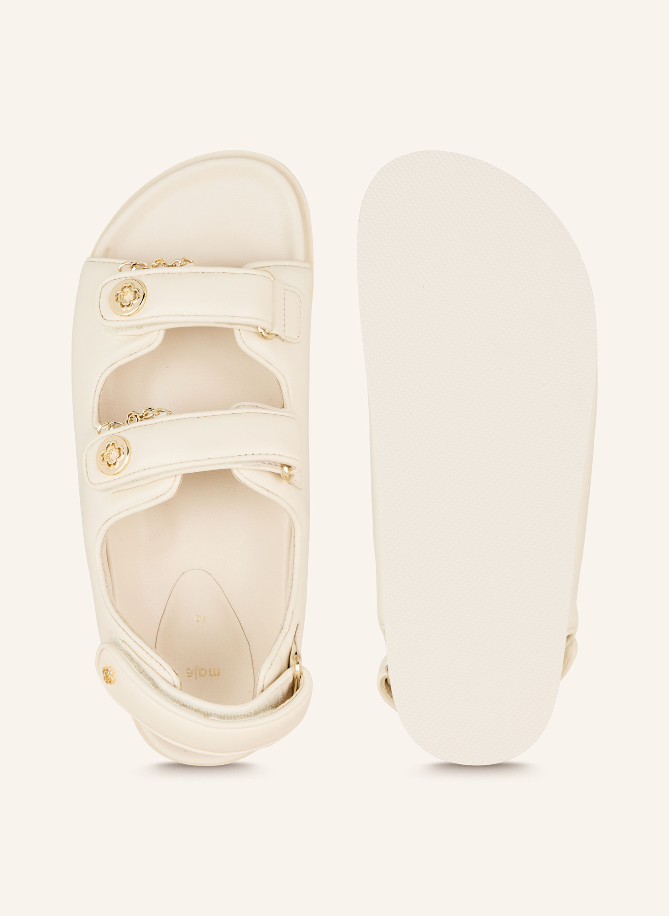 maje Sandalen: ECRU