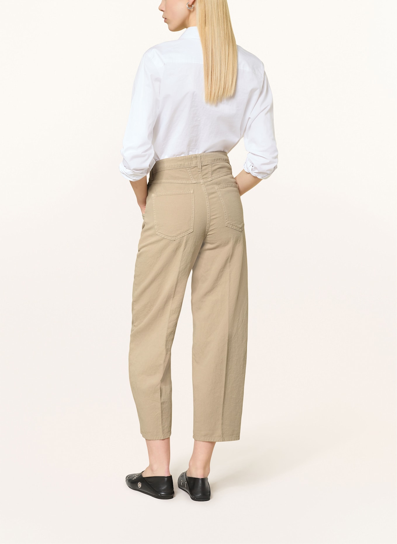 CLOSED 7/8-Hose STOVER-X mit Leinen: BEIGE