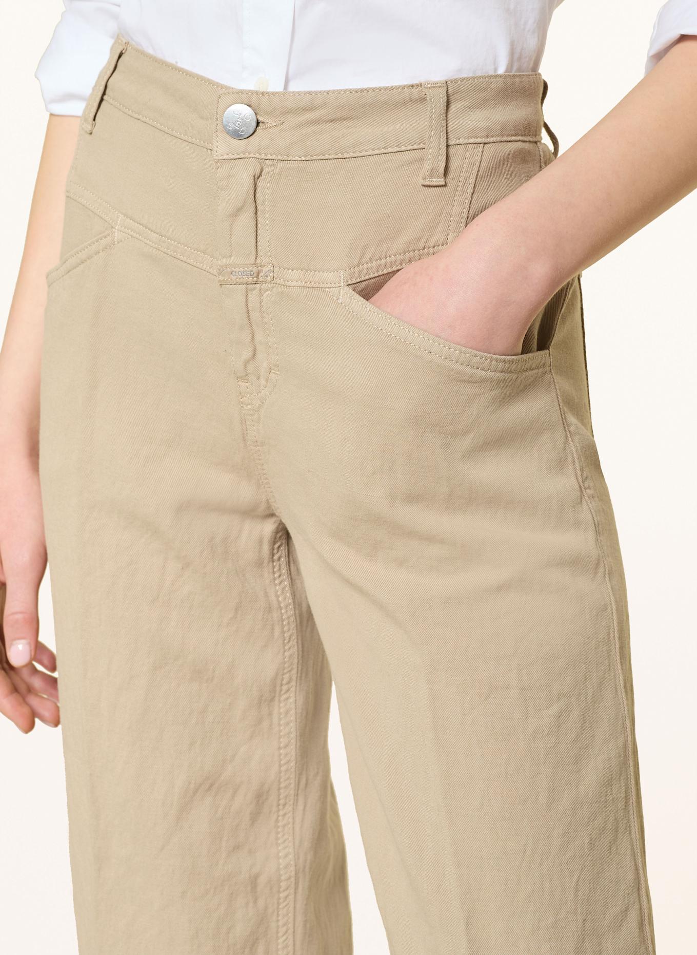 CLOSED 7/8-Hose STOVER-X mit Leinen: BEIGE