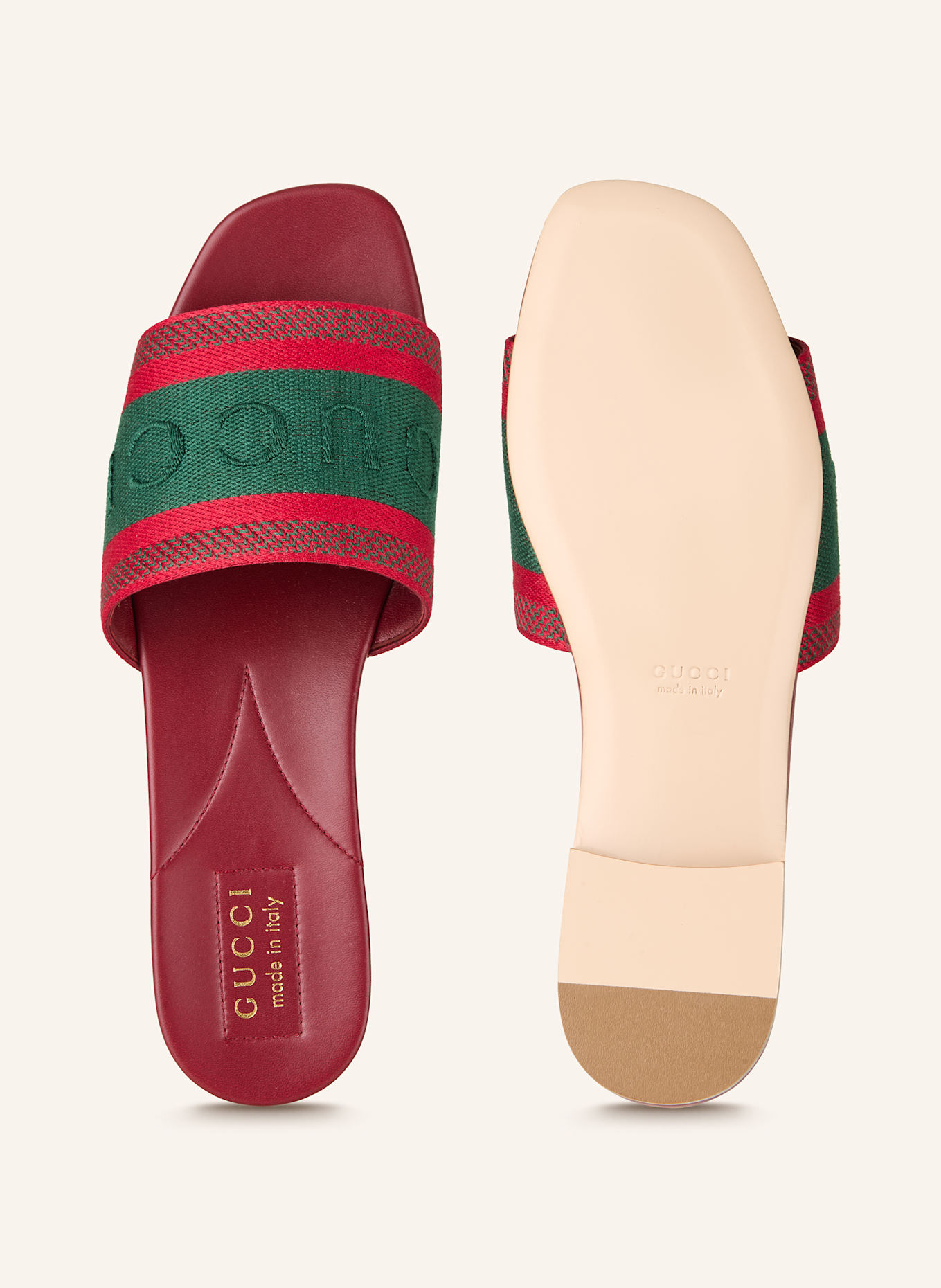 GUCCI Slides: 6443 RED-GREEN/BULGARO