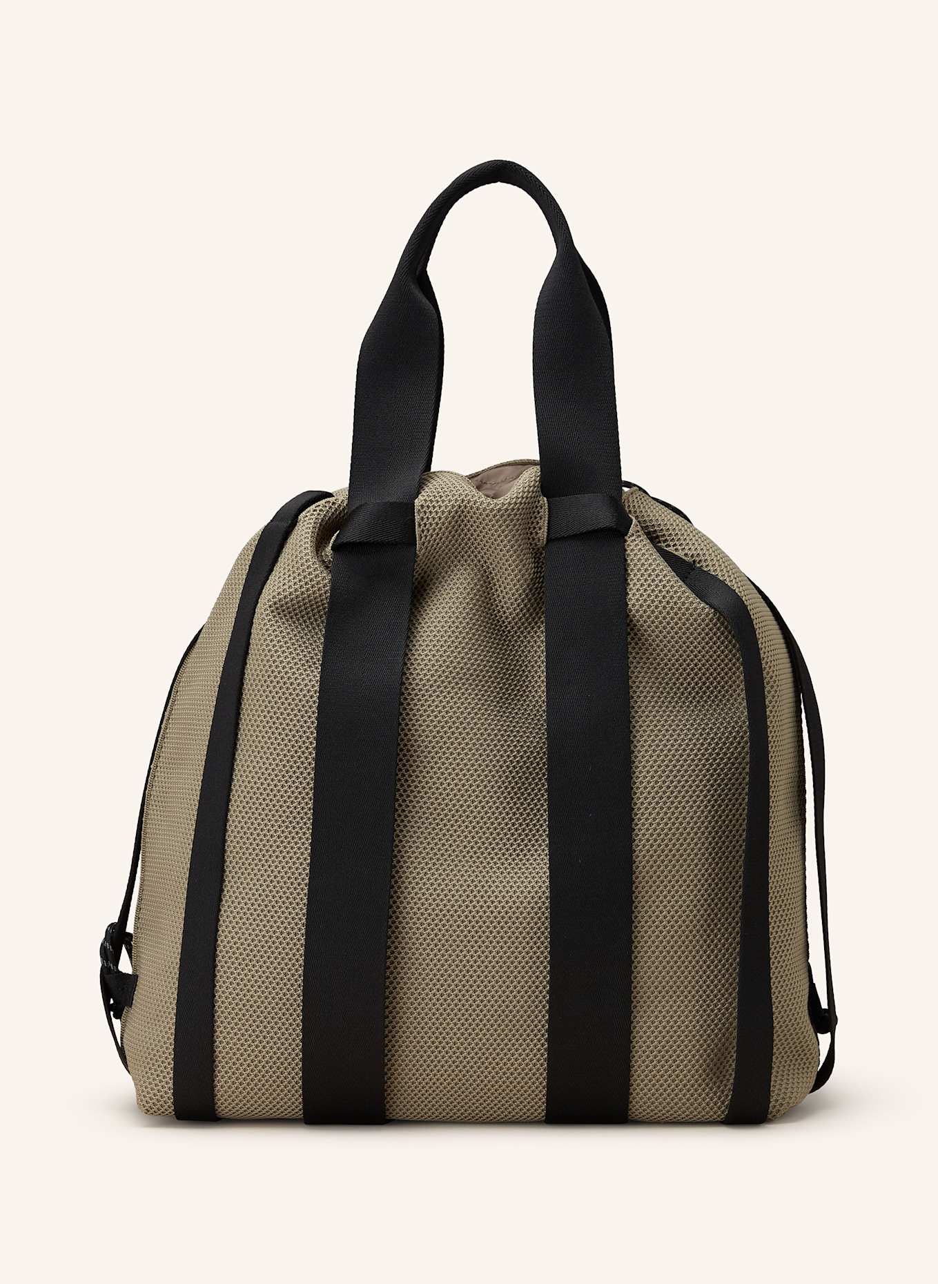 HUGO Sac cabas CIRCULAR: KAKI / NOIR