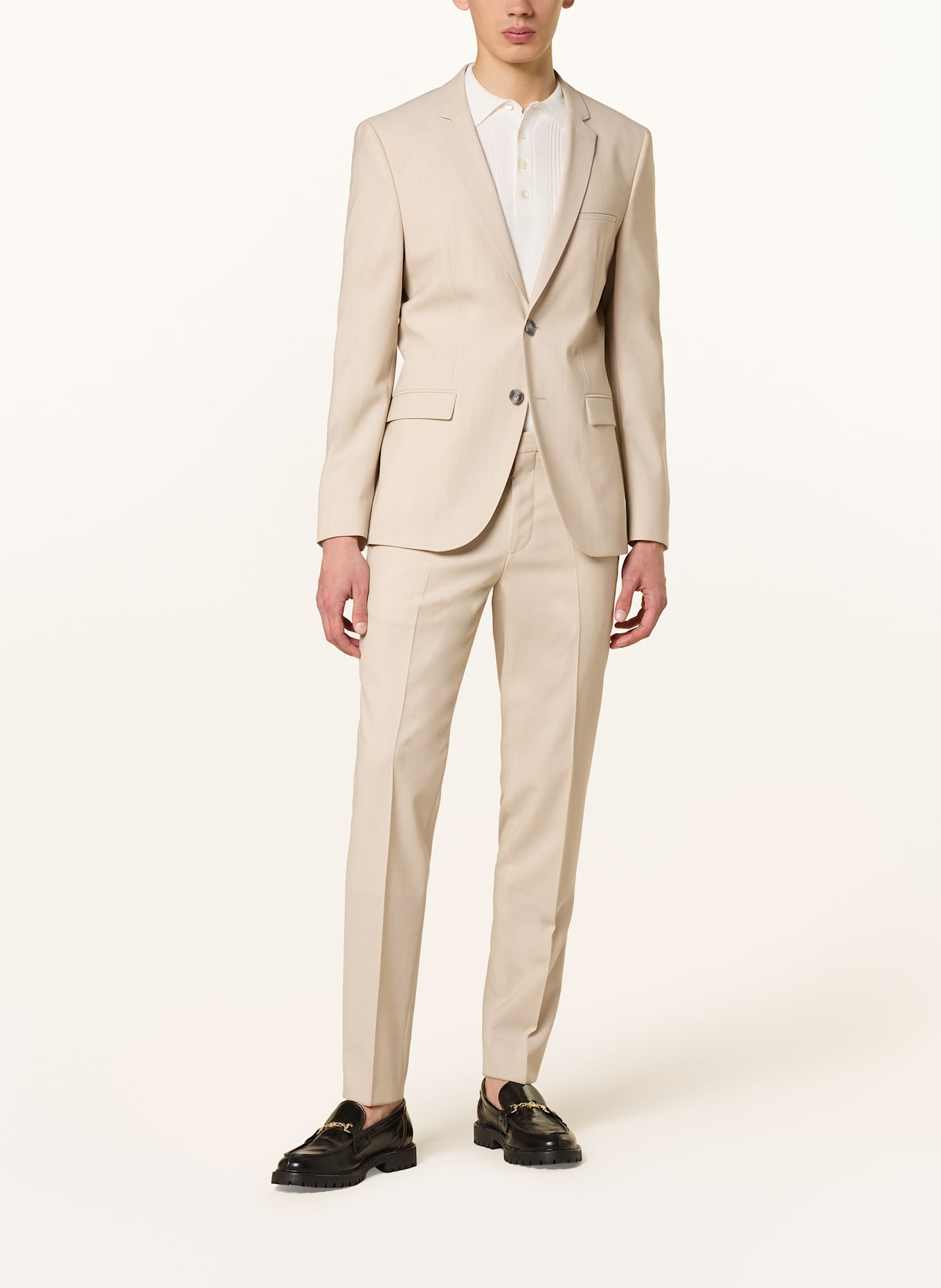 HUGO Oblek ARTI/HESTEN Extra Slim Fit: BÉŽOVÁ