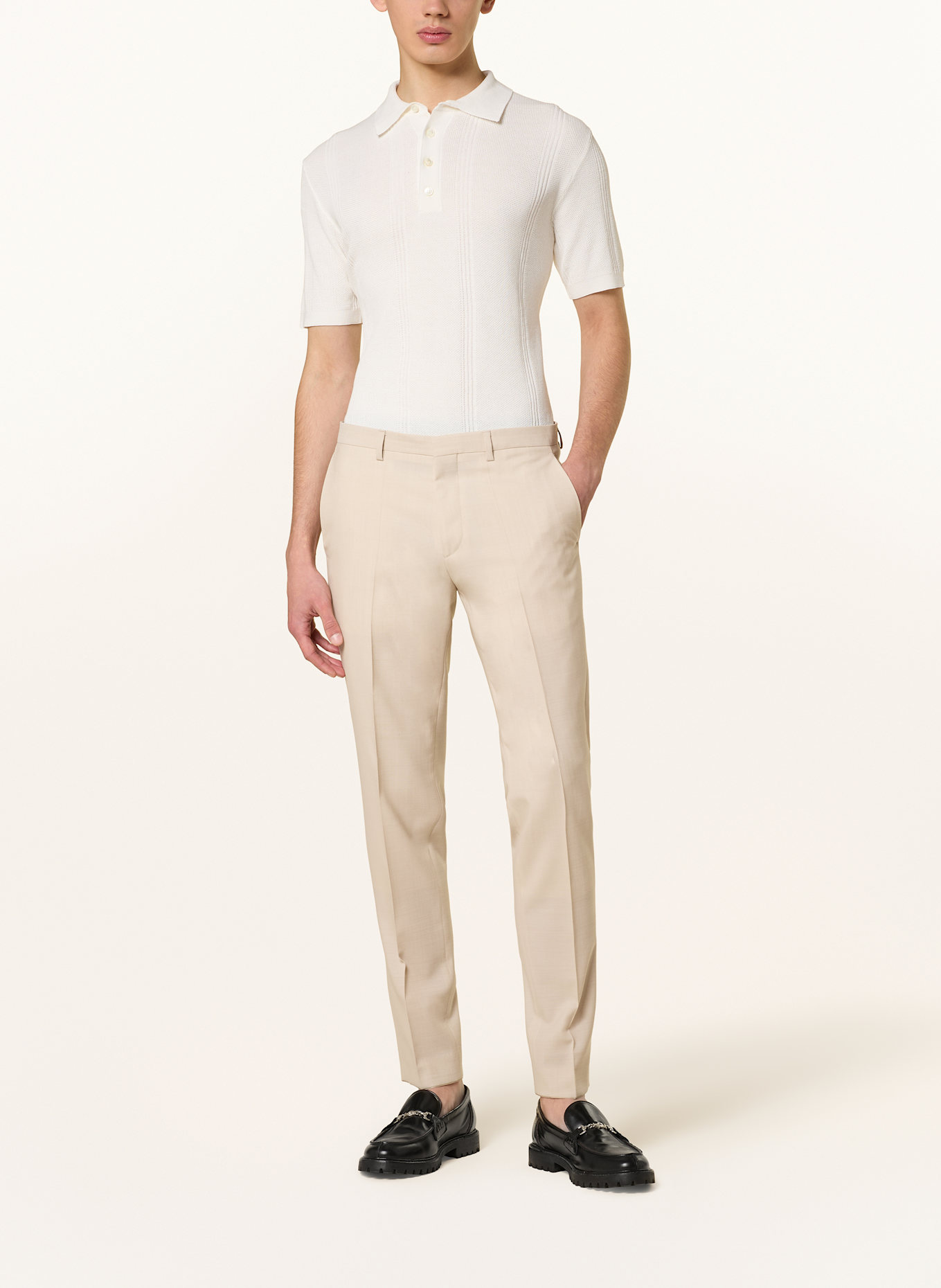 HUGO Oblek ARTI/HESTEN Extra Slim Fit: BÉŽOVÁ