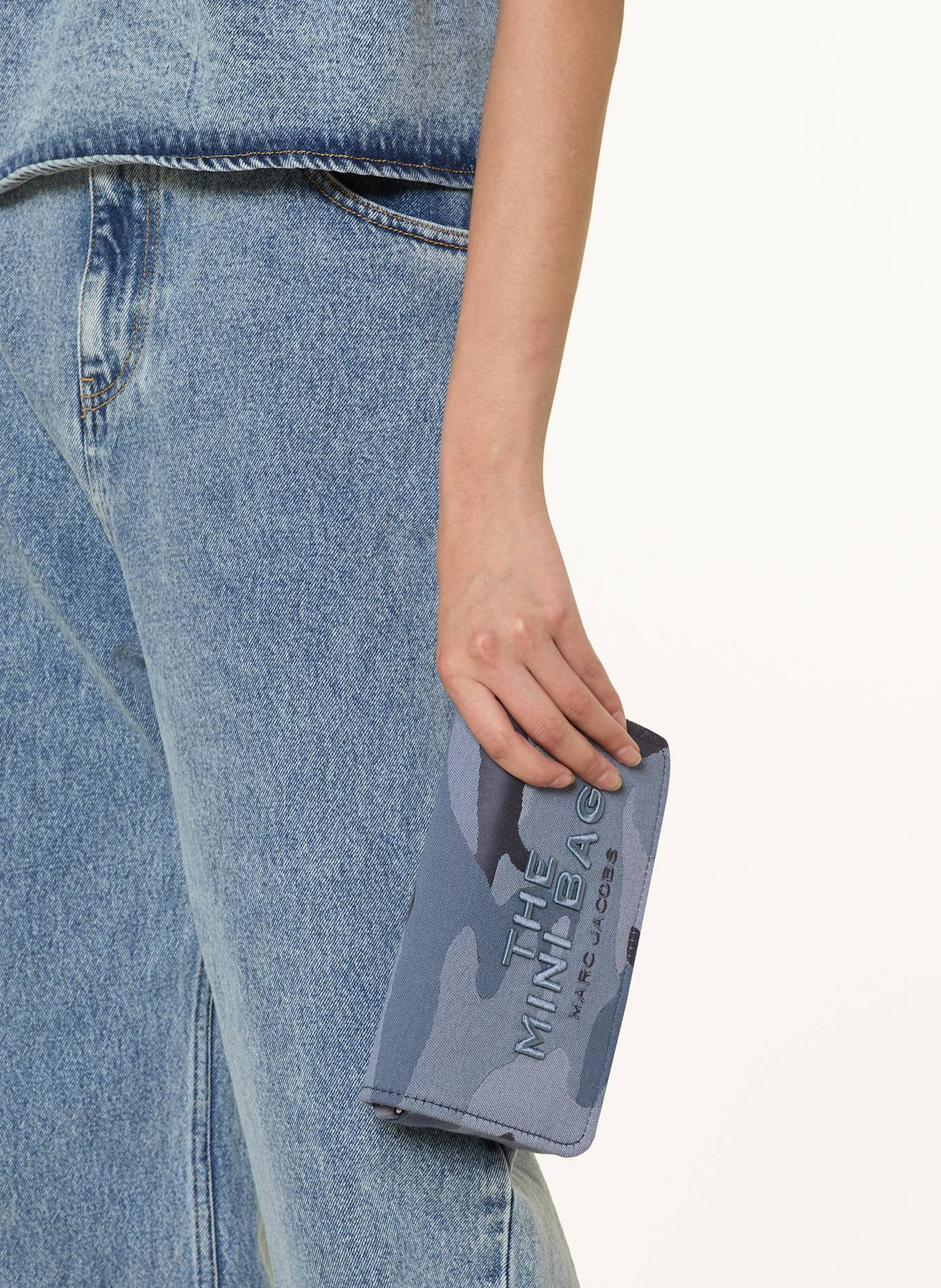 MARC JACOBS Umhängetasche THE MINI BAG: HELLBLAU/ BLAU/ DUNKELBLAU