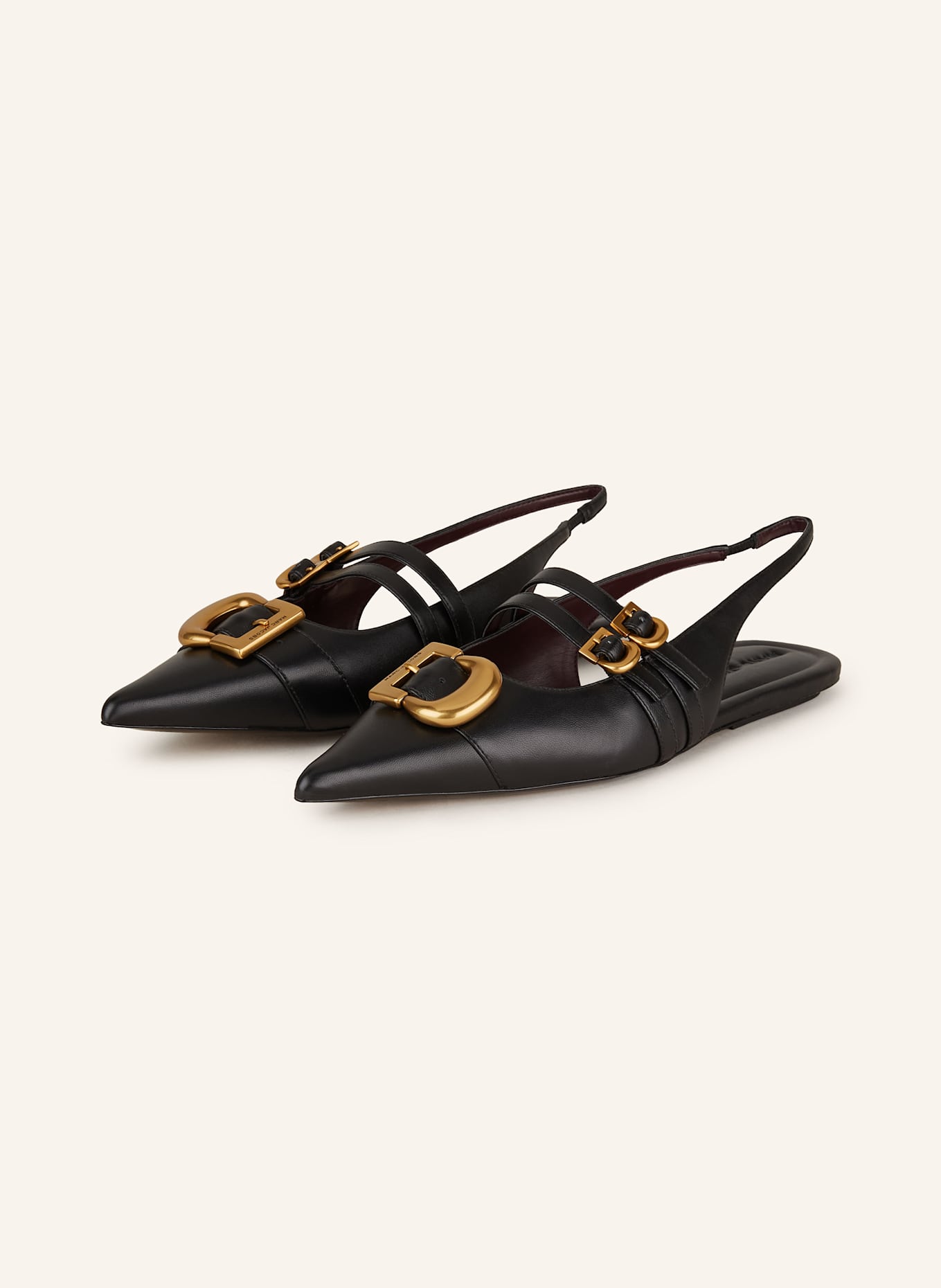 MARC JACOBS Mary-Jane-Ballerinas: SCHWARZ