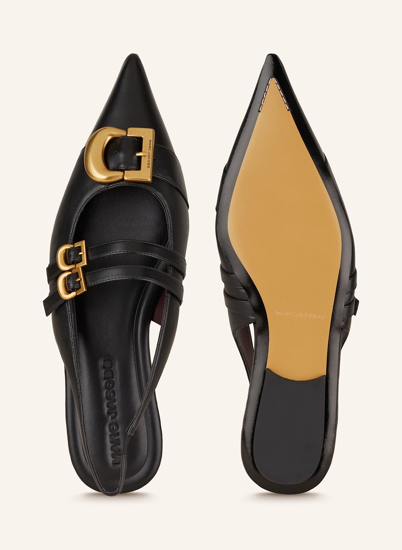 MARC JACOBS Mary-Jane-Ballerinas: SCHWARZ