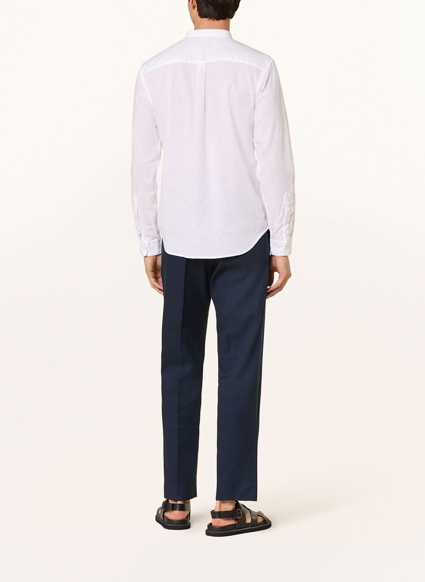 STRELLSON Shirt CORNEL-W Regular fit with linen: WHITE