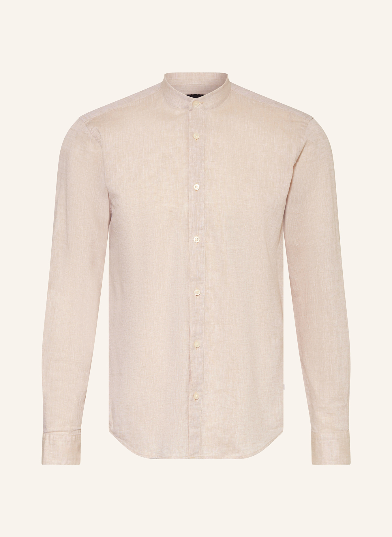 STRELLSON Shirt CORNEL-W Regular fit with linen: CREAM