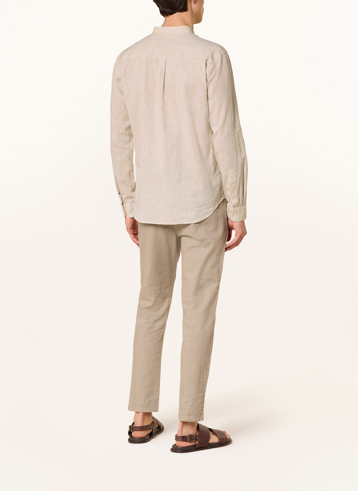 STRELLSON Shirt CORNEL-W Regular fit with linen: CREAM