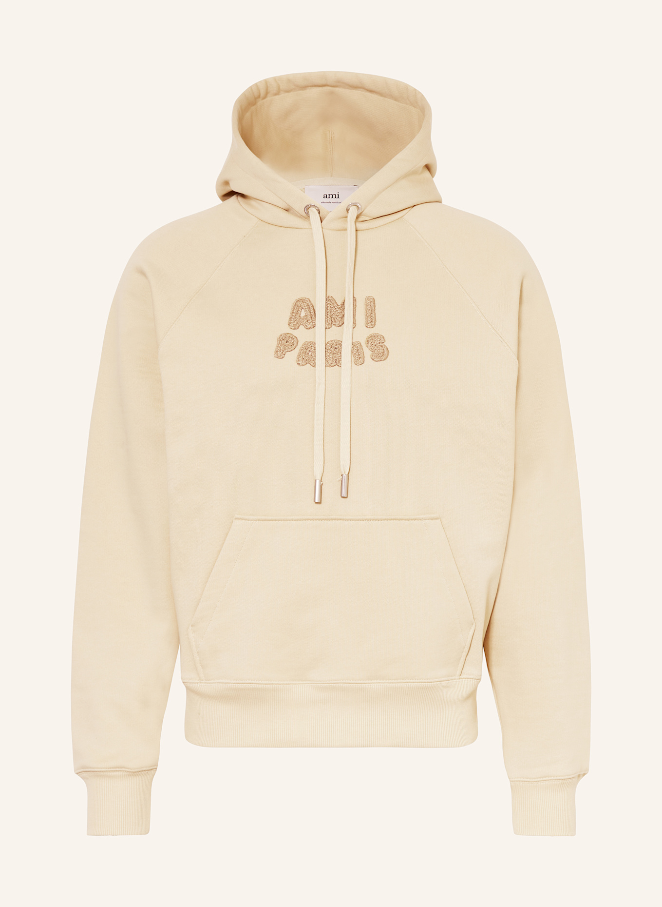 AMI PARIS Hoodie: LIGHT BROWN