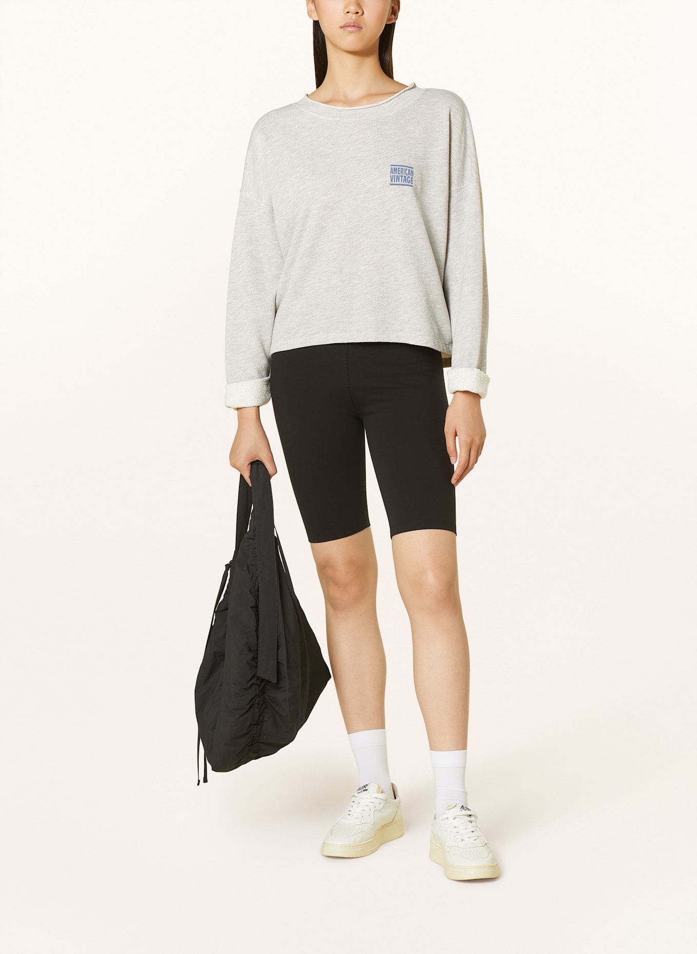 American Vintage Bluza nierozpinana ZOFBAY: JASNOCZARY