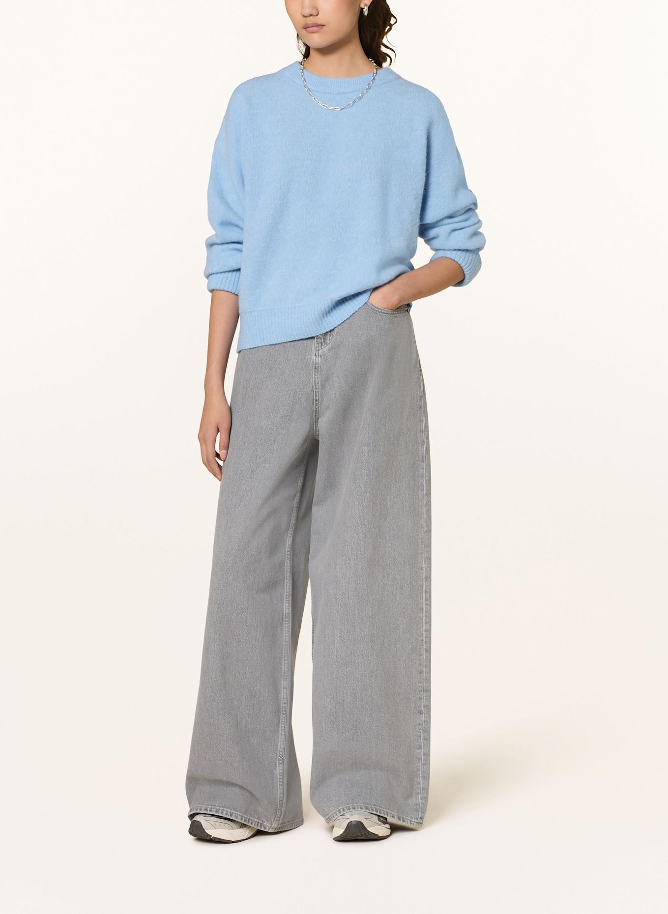 American Vintage Svetr VITOW s alpakou: TMAVĚ MODRÁ