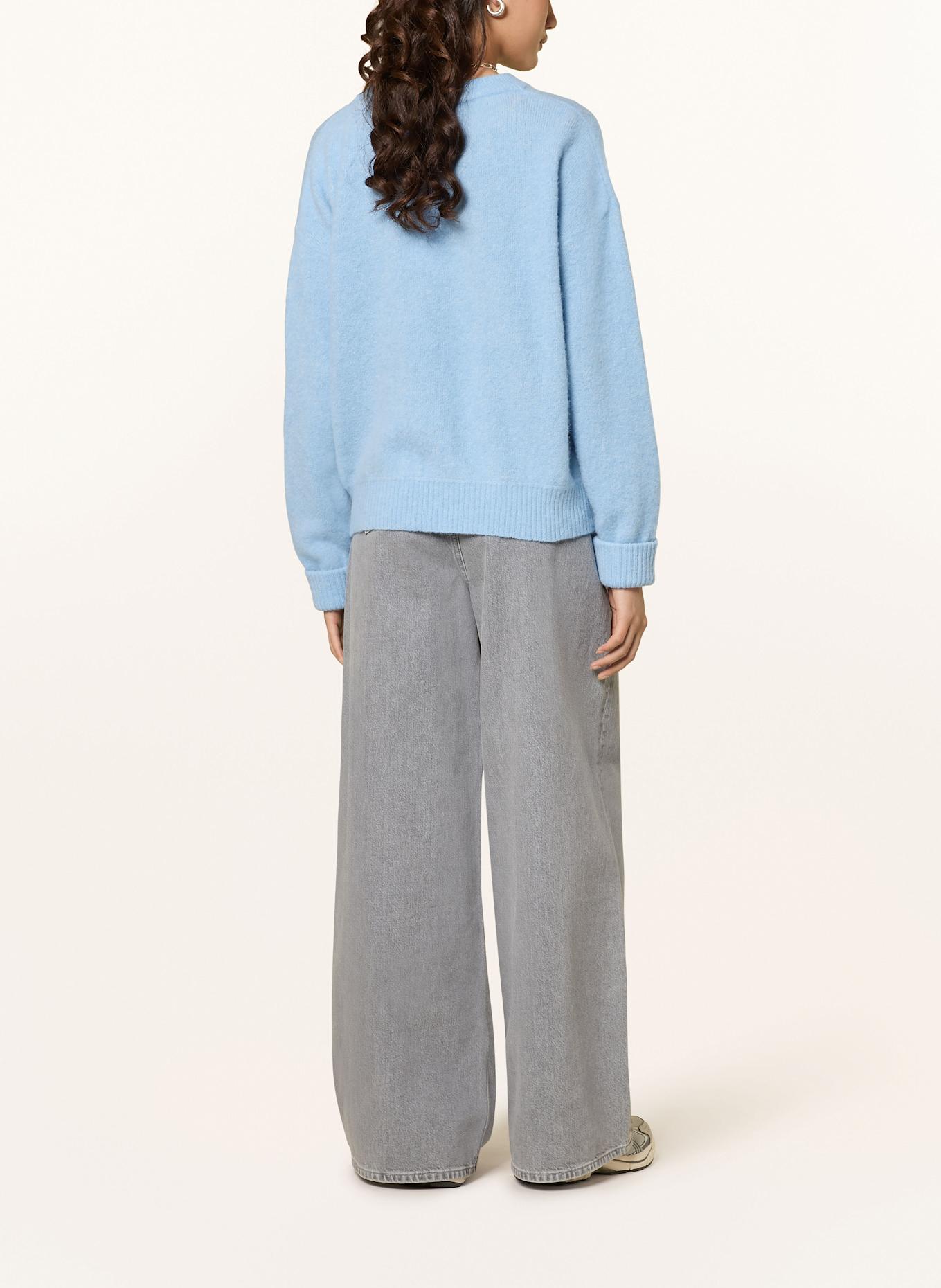 American Vintage Svetr VITOW s alpakou: TMAVĚ MODRÁ