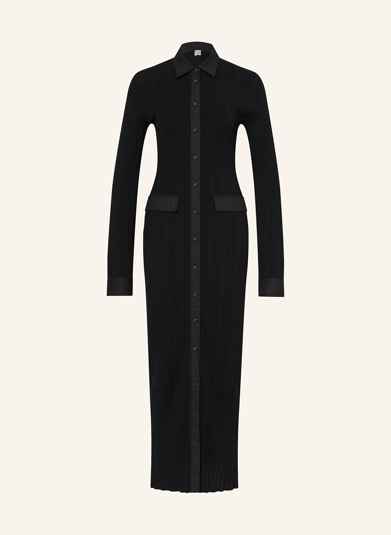 TOTEME Hemdblusenkleid: SCHWARZ