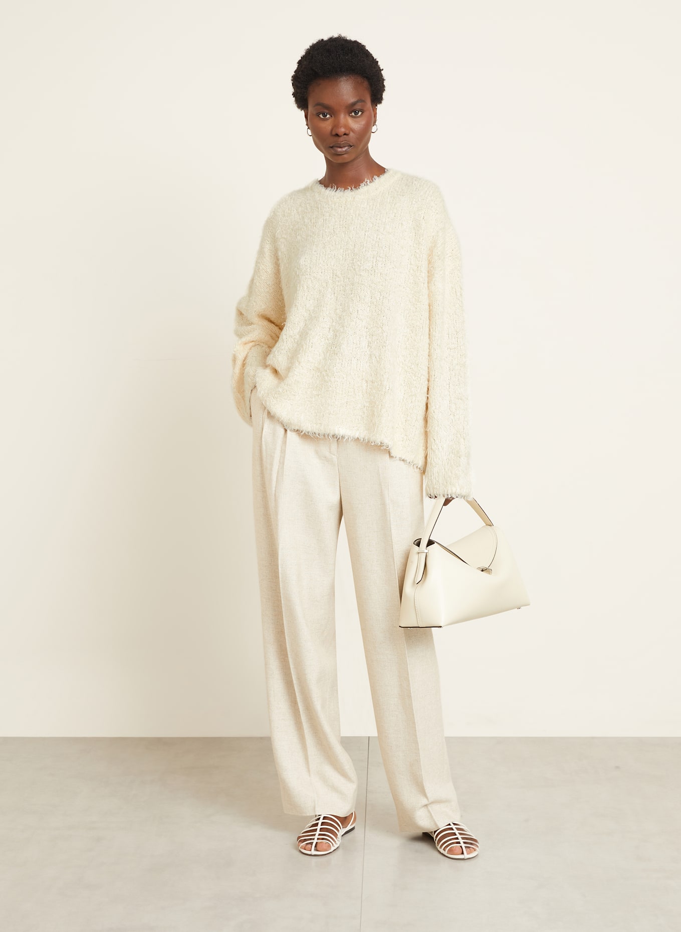 TOTEME Seidenpullover: CREME
