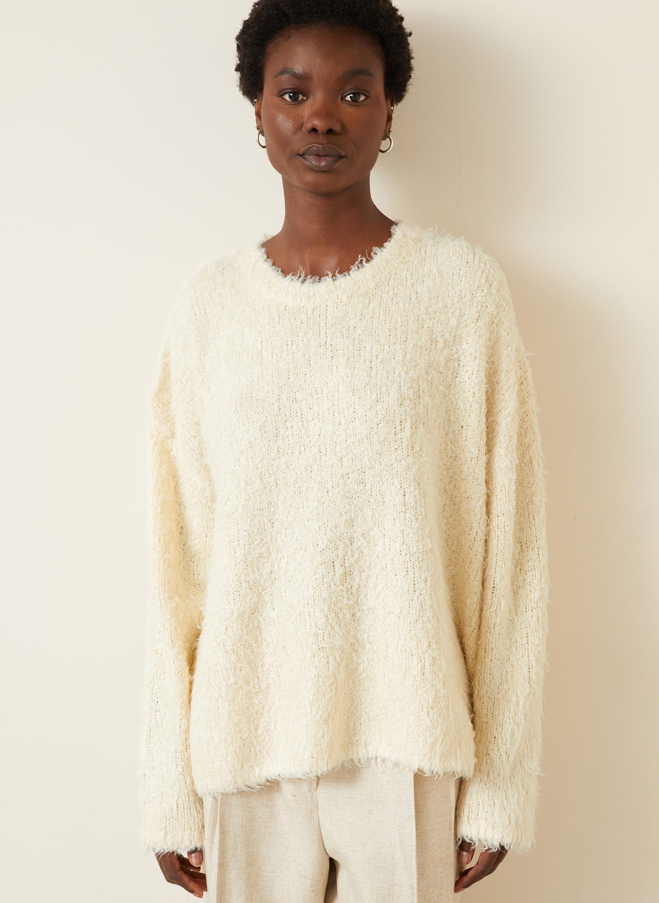TOTEME Seidenpullover: CREME