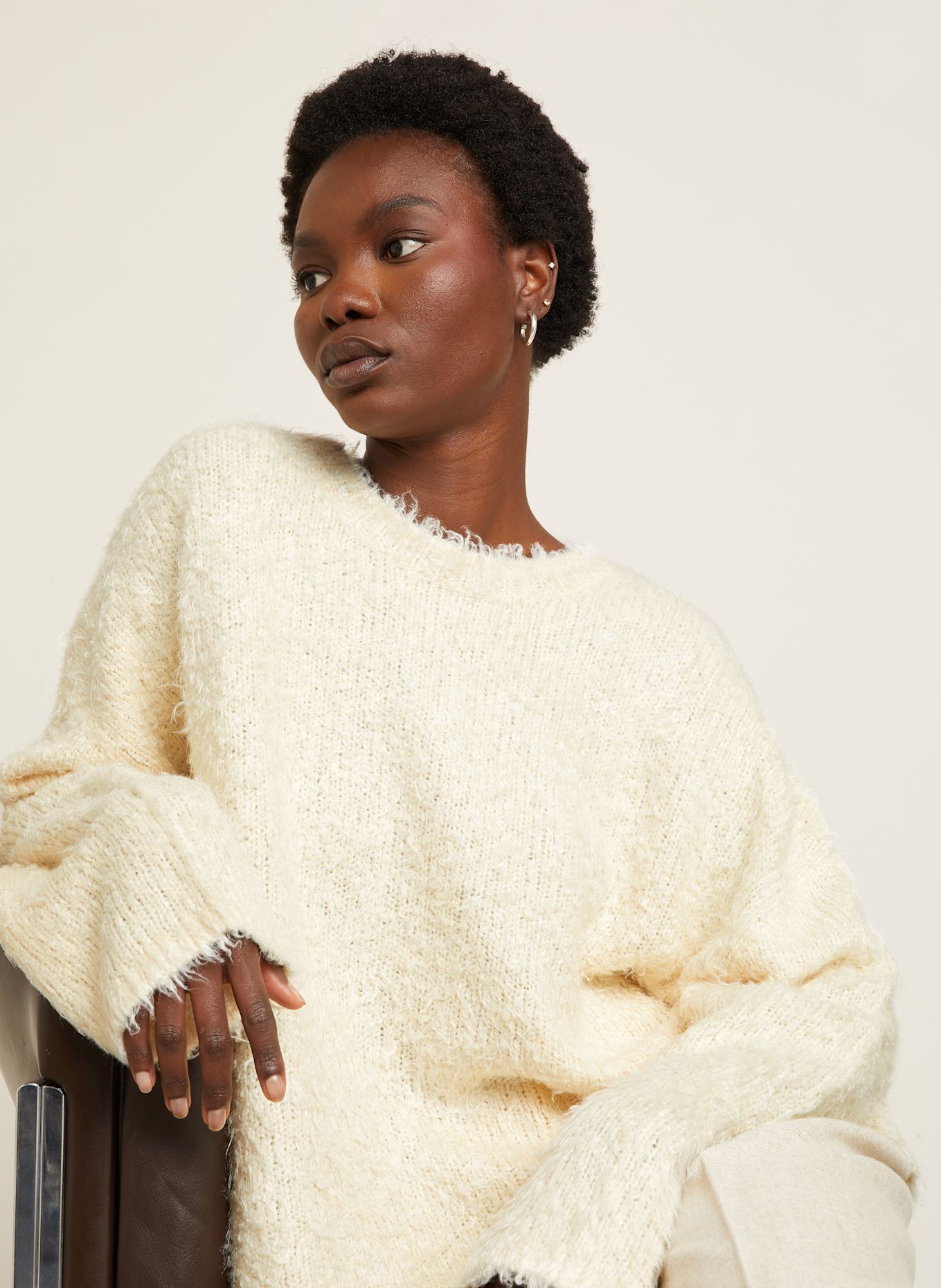 TOTEME Seidenpullover: CREME