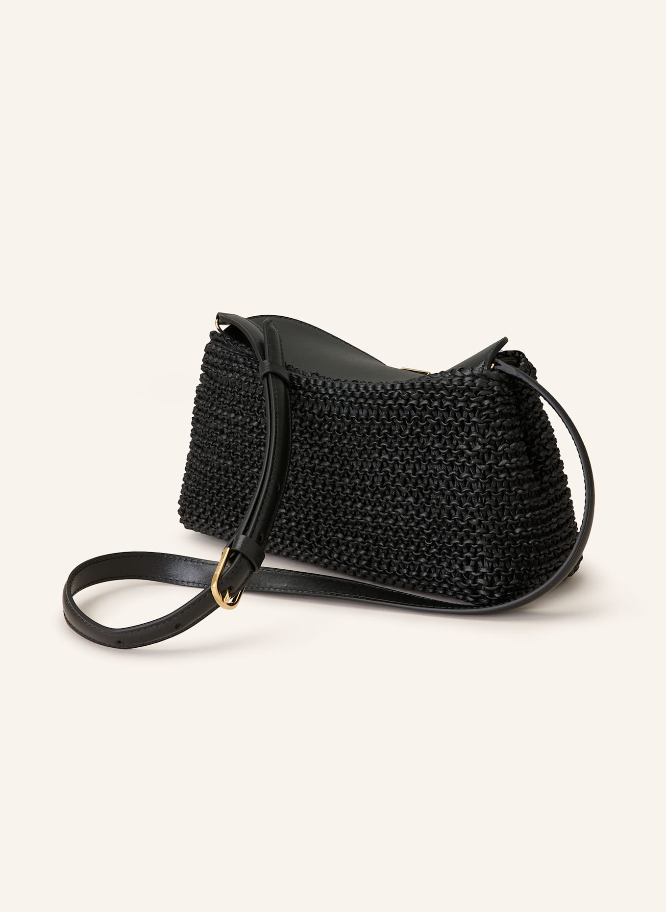 TOTEME Kopertówka T-LOCK: CZARNY