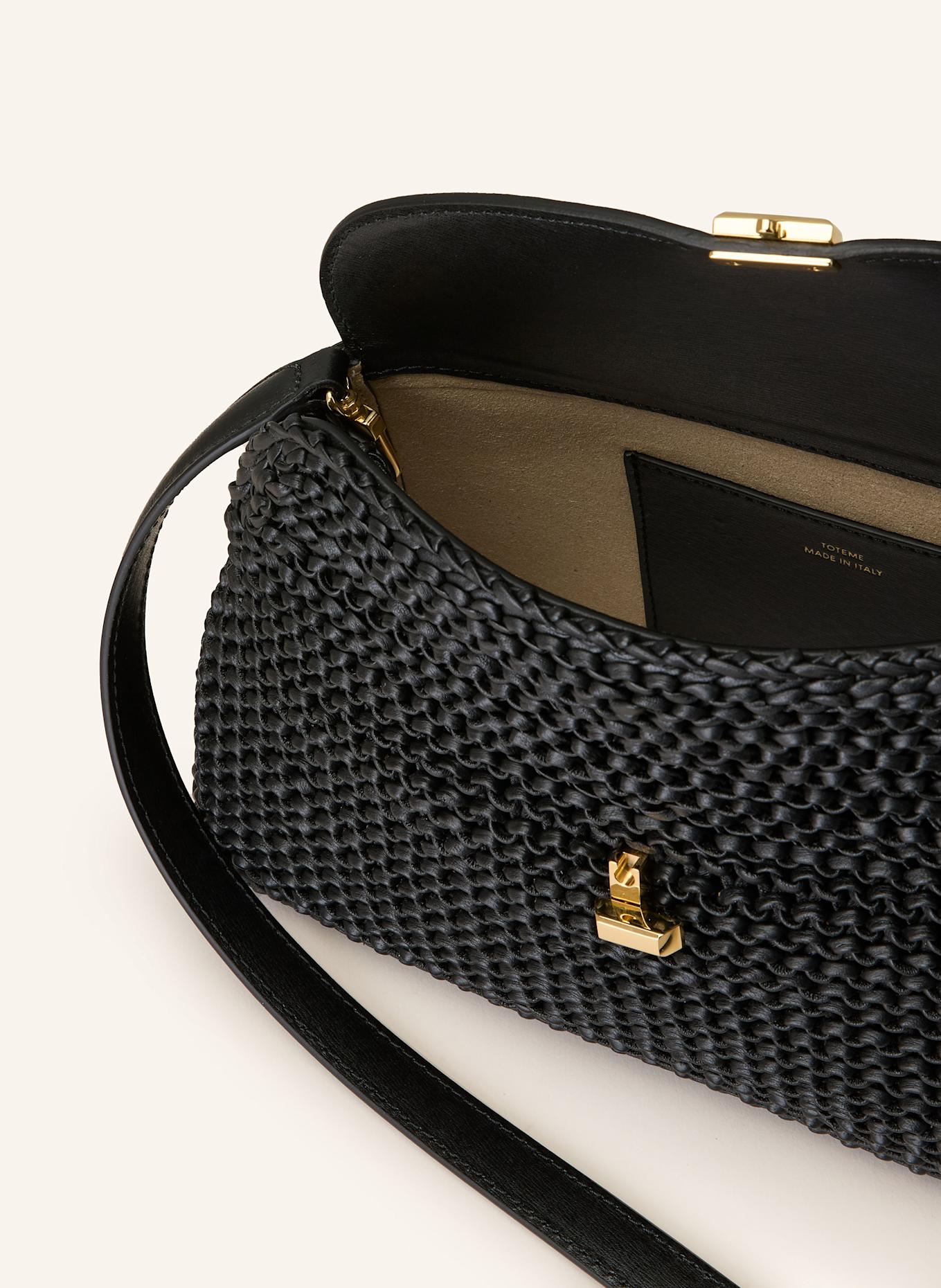 TOTEME Kopertówka T-LOCK: CZARNY