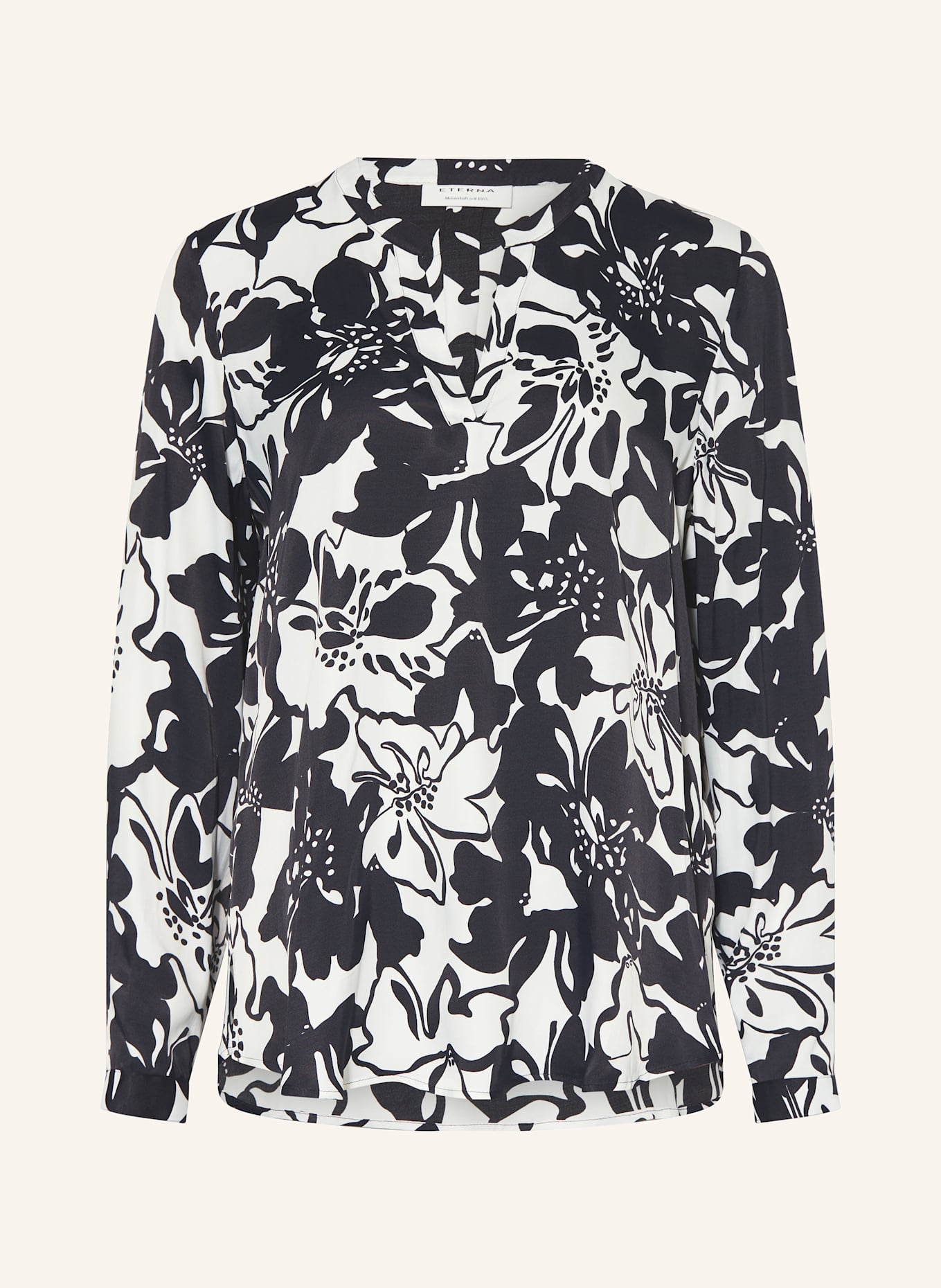 ETERNA Shirt blouse: BLACK/ WHITE