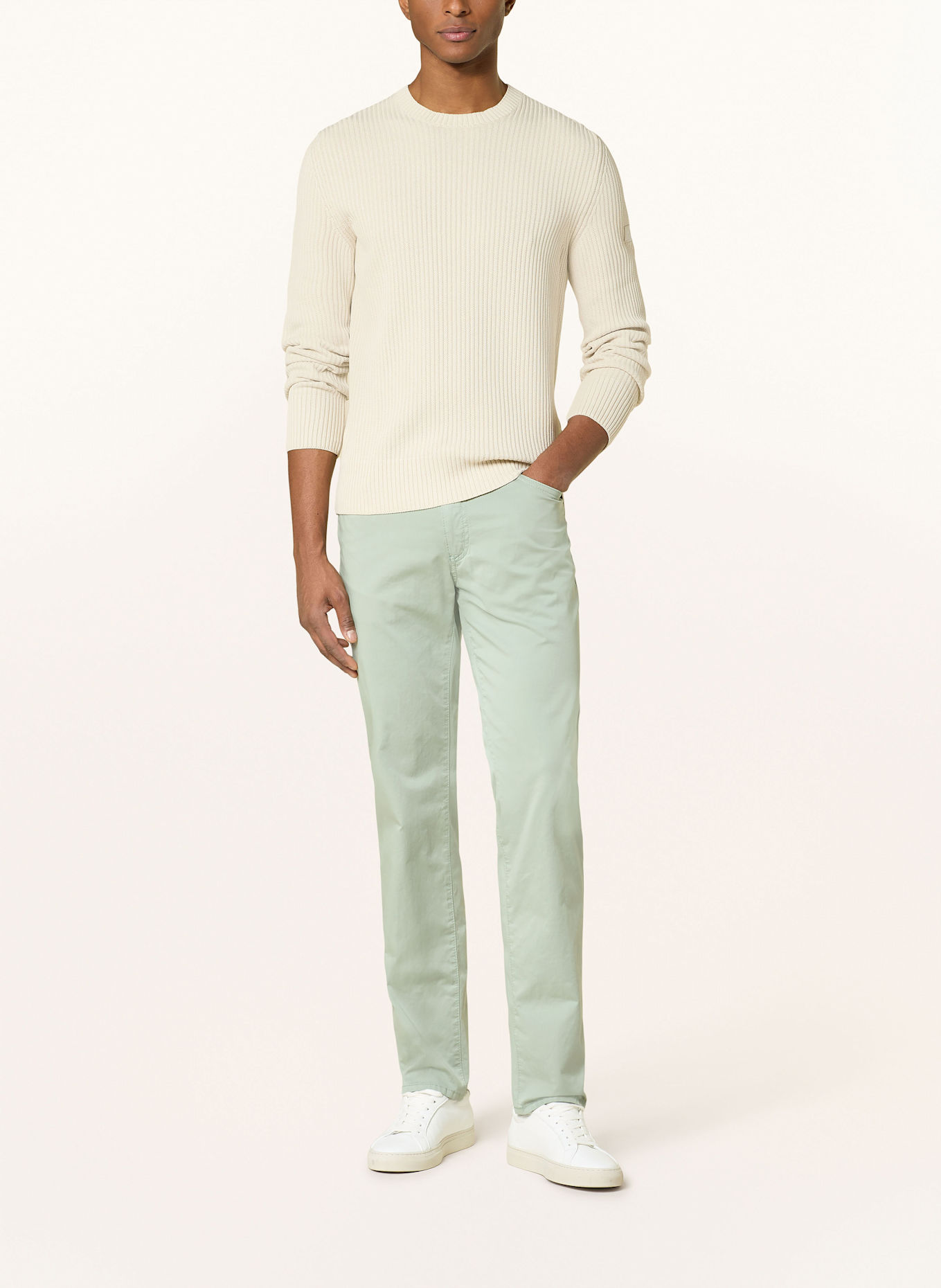 BRAX Hose CADIZ U Straight Fit: HELLGRÜN