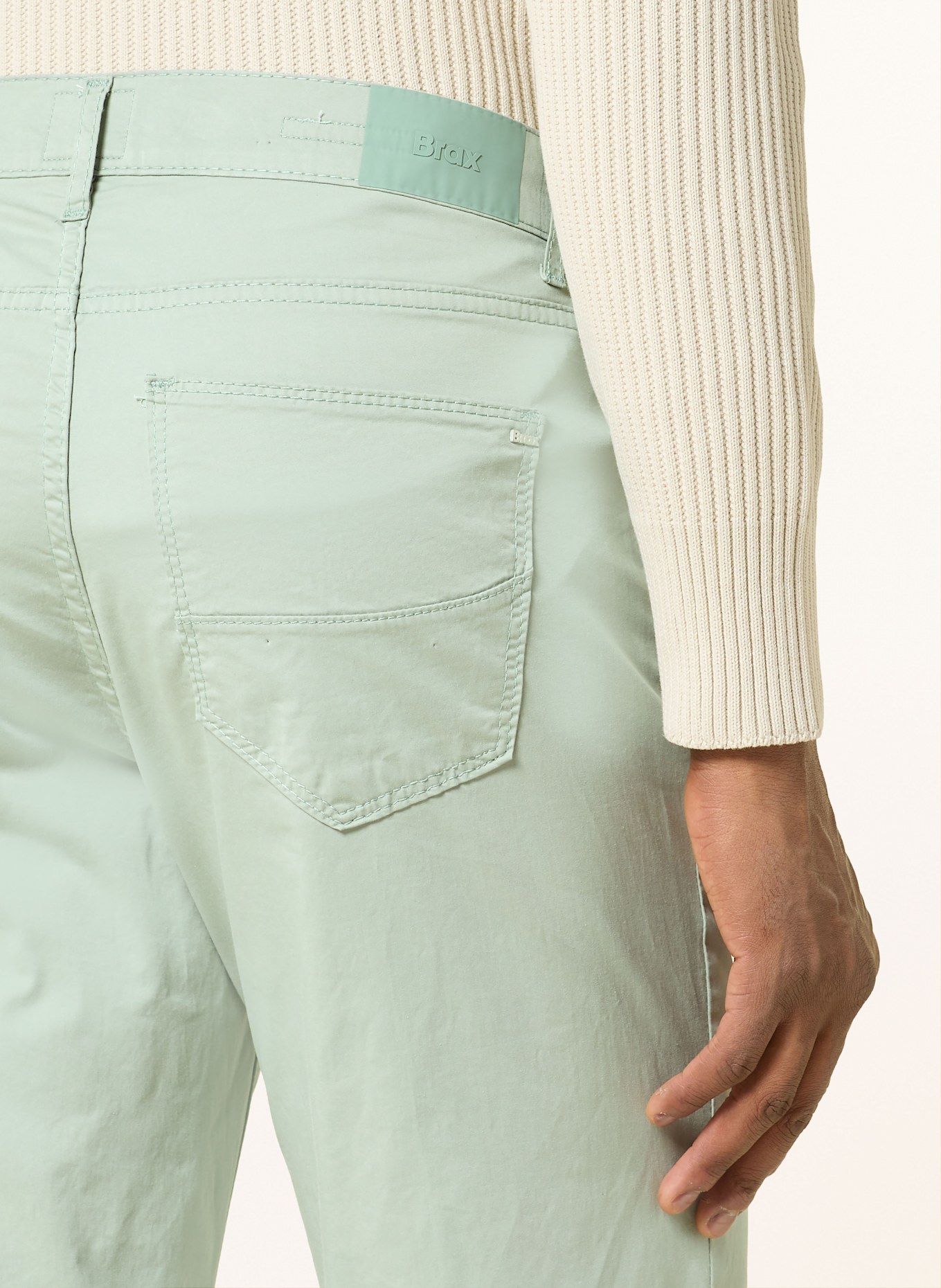 BRAX Hose CADIZ U Straight Fit: HELLGRÜN