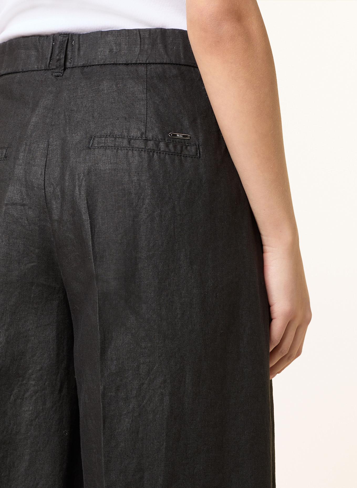 BRAX Leinen-Culotte MELLI S: SCHWARZ