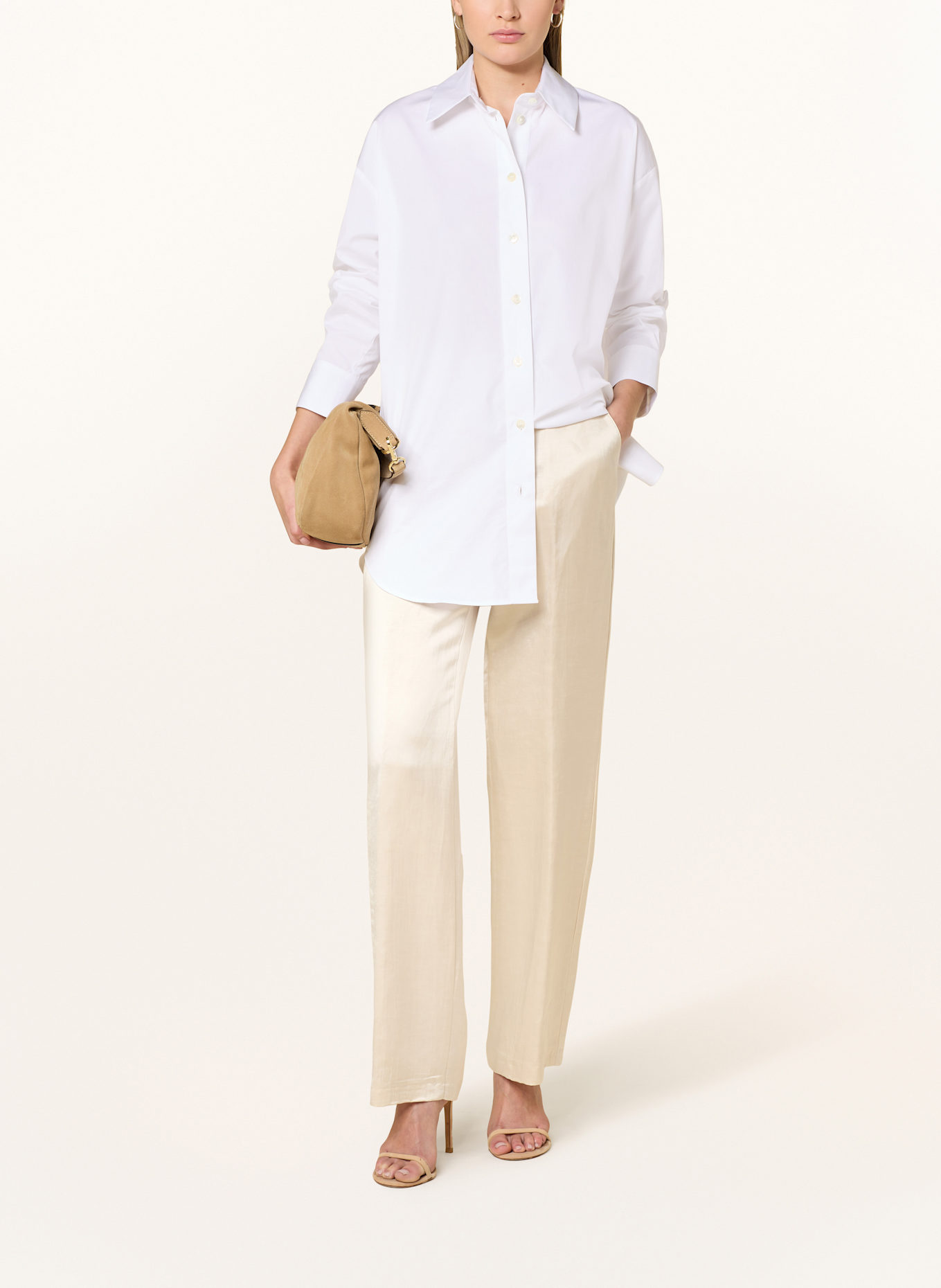 BRAX Marlenehose MAINE mit Leinen: CREME