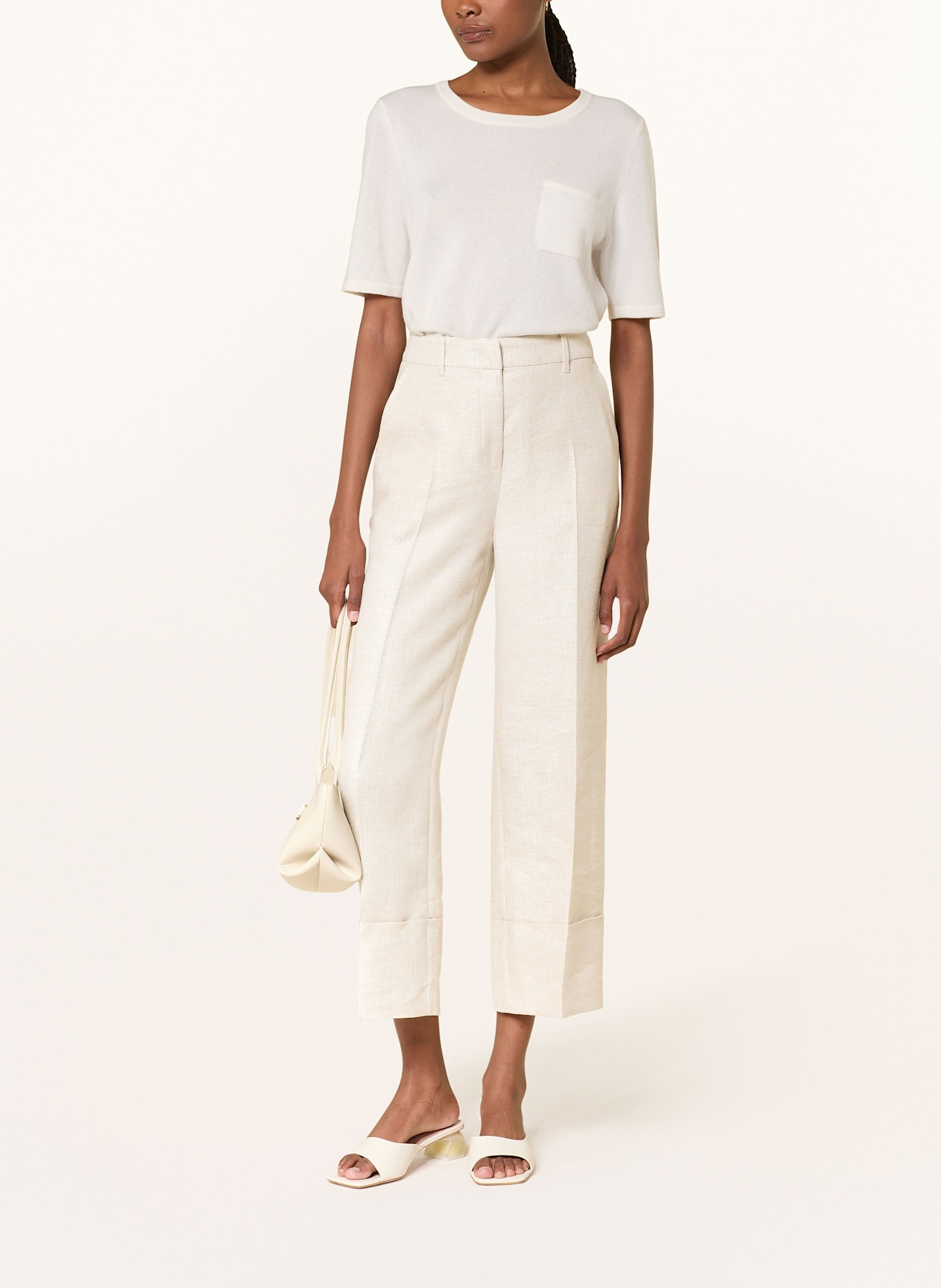 MARC CAIN Culotte WUKARI mit Leinen: CREME
