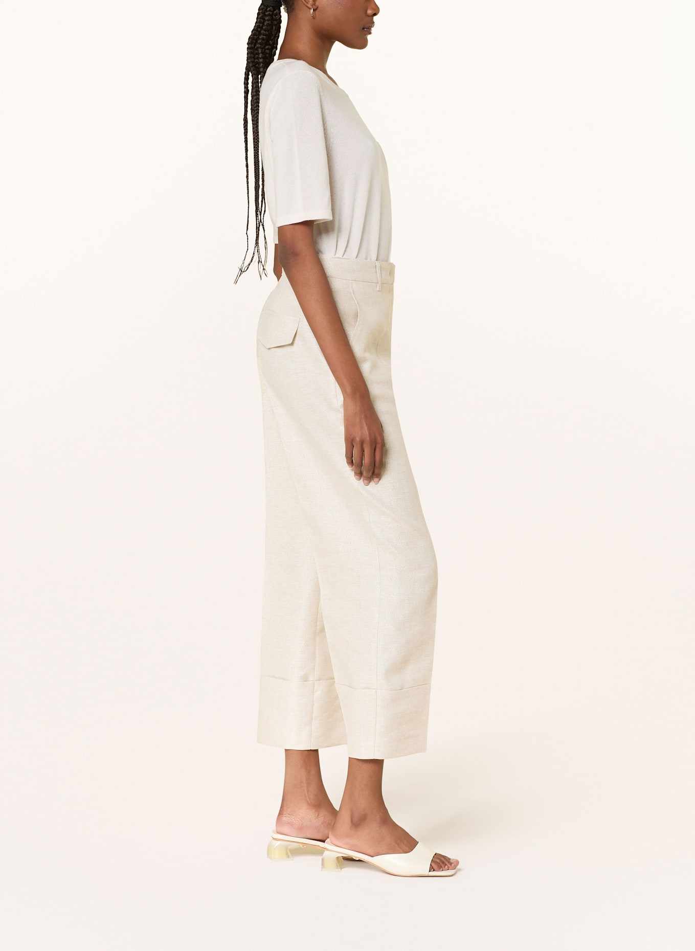 MARC CAIN Culotte WUKARI mit Leinen: CREME