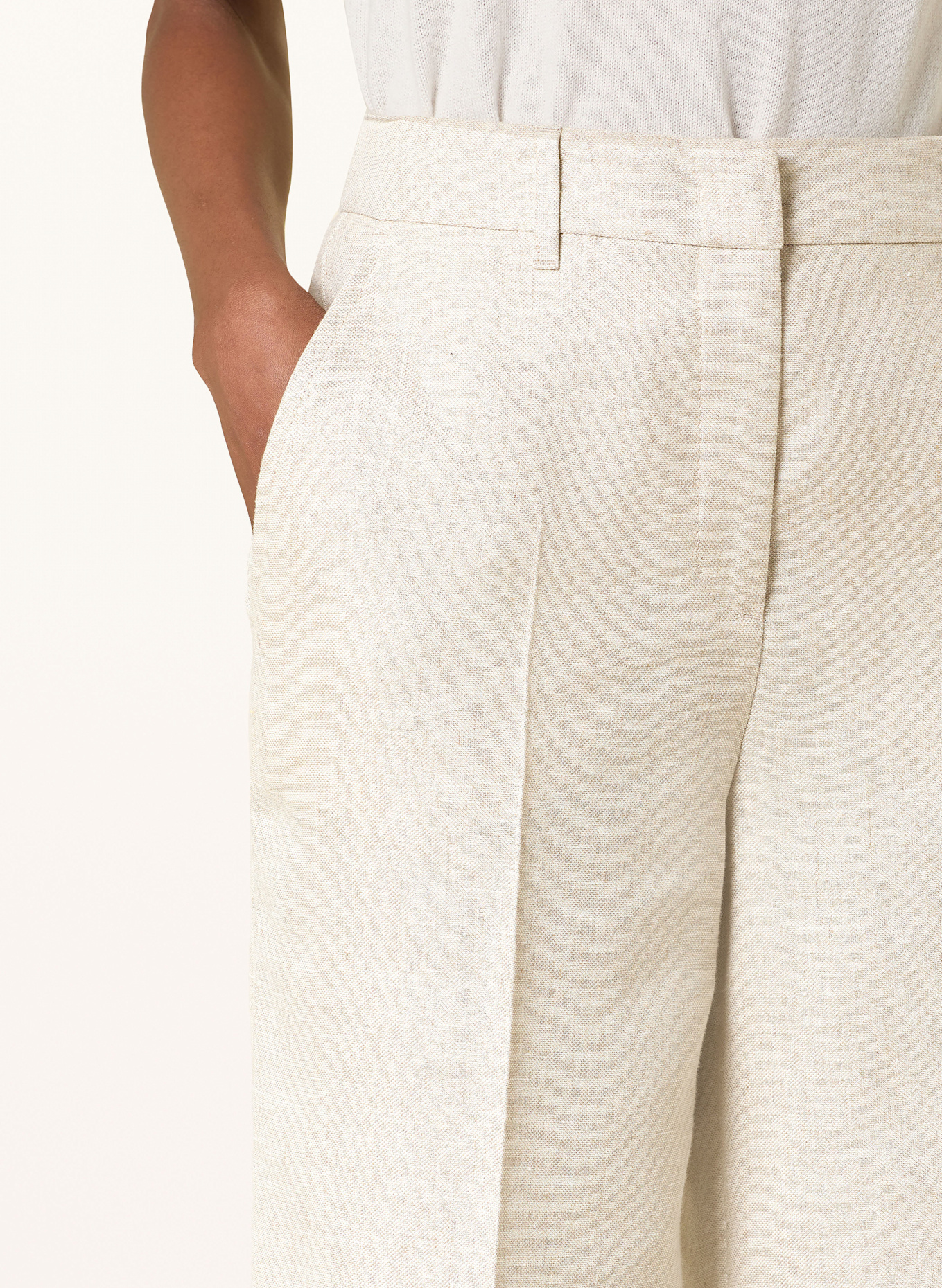 MARC CAIN Culotte WUKARI mit Leinen: CREME