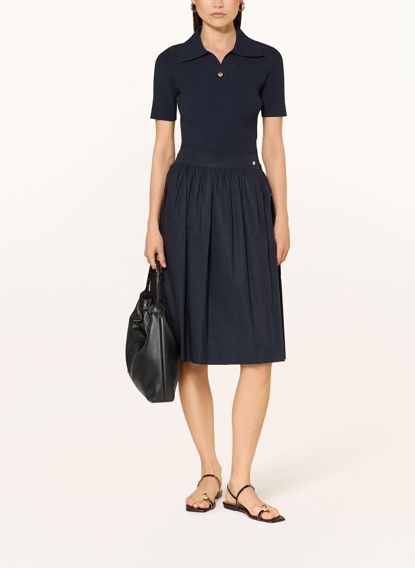 MARC CAIN Sukně: TMAVĚ MODRÁ