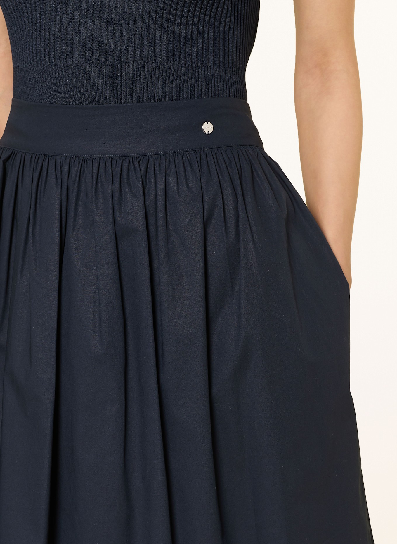 MARC CAIN Sukně: TMAVĚ MODRÁ