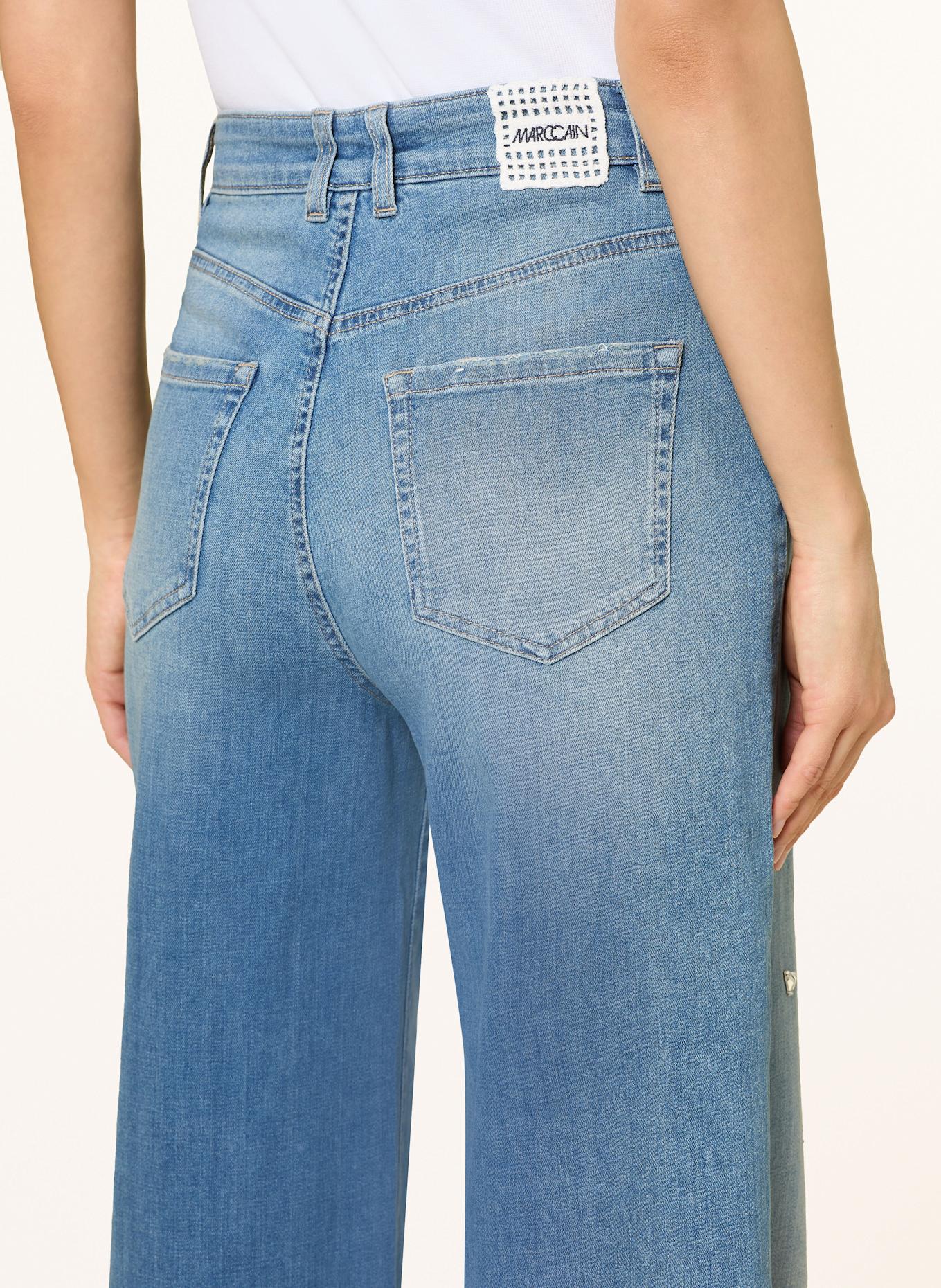 MARC CAIN Wide Leg Jeans WARRI mit Schmucksteinen: 352 vintage blue