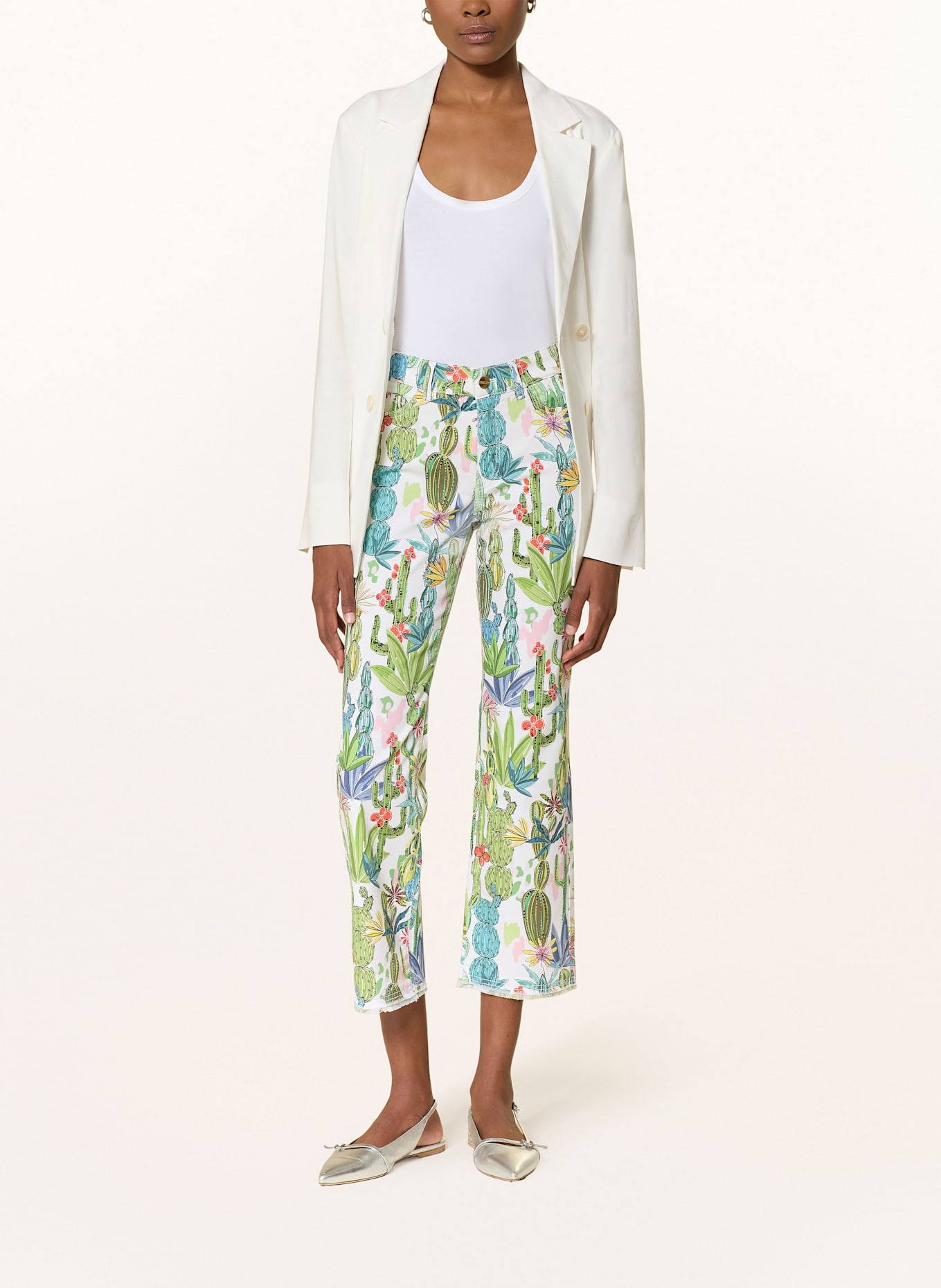 MARC CAIN 7/8 jeans FORLI: 100 WHITE