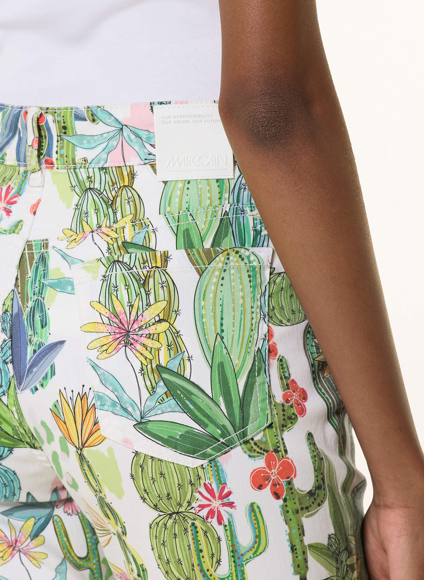 MARC CAIN 7/8 jeans FORLI: 100 WHITE