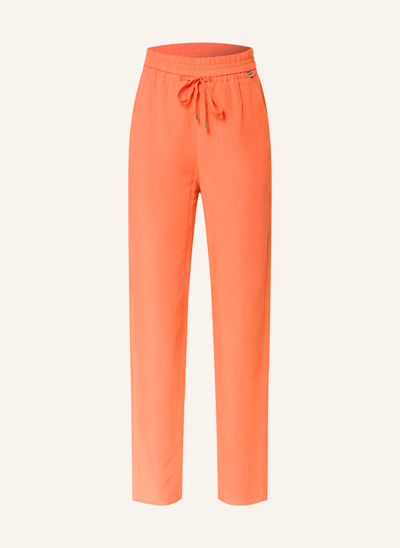 MARC CAIN Jogger style trousers RHODOS: 223 bright tomato