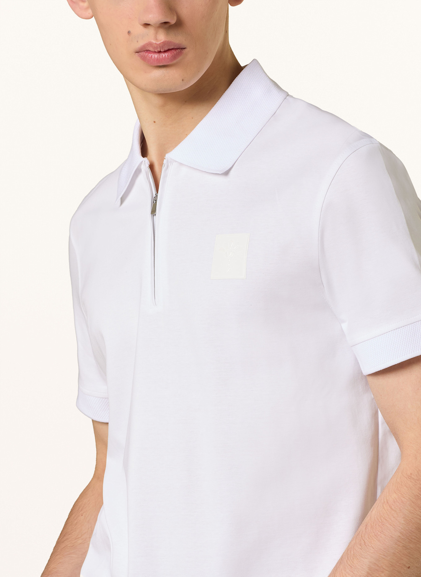 JOOP! Jersey-Poloshirt BRIZIO: WEISS